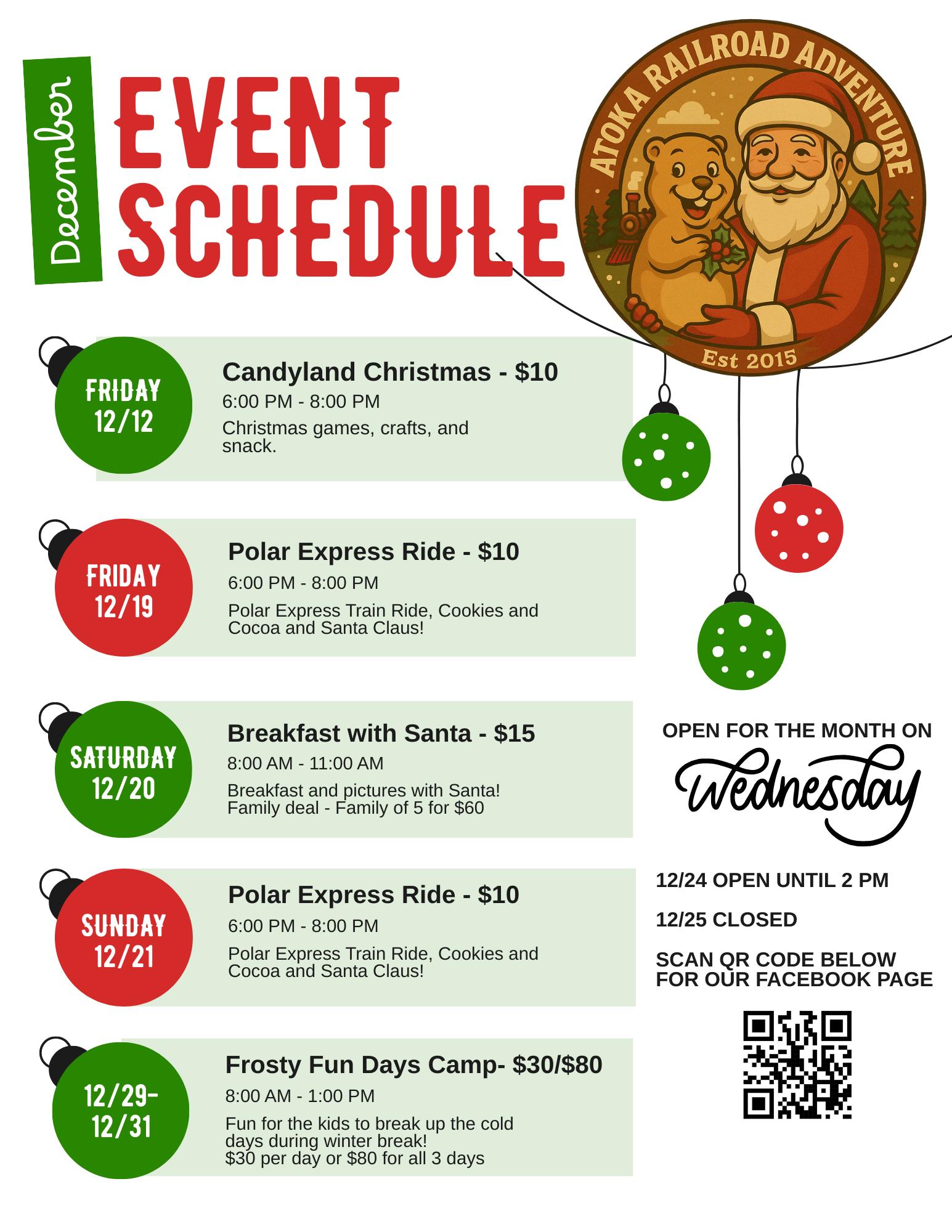 ALL ABOARD FOR HOLIDAY... - Atoka Railroad Adventure Plus | Facebook