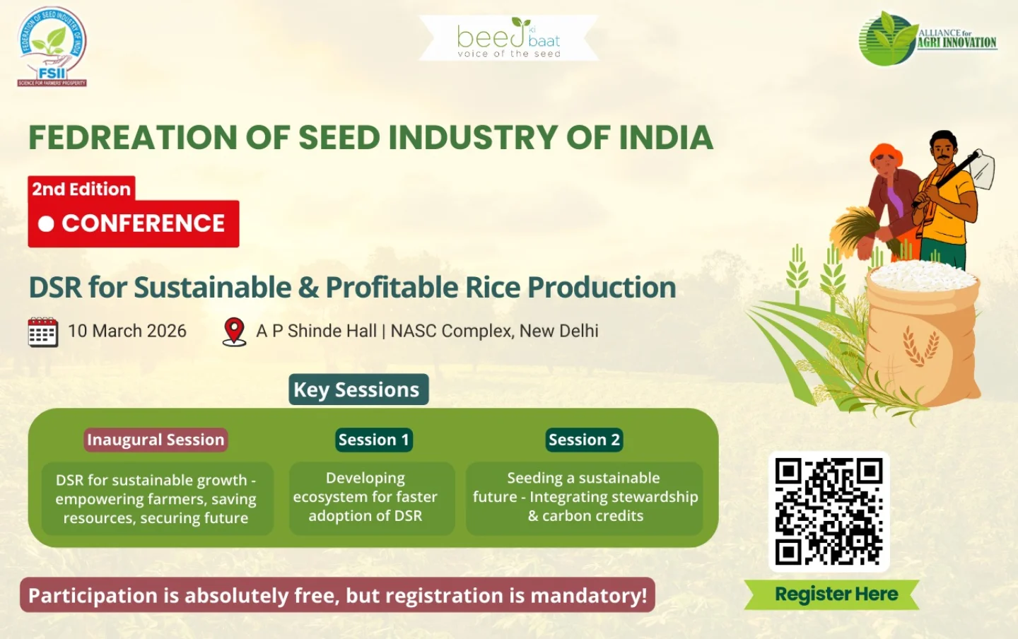 FSII is organizing... - Federation of Seed Industry of India | Facebook
