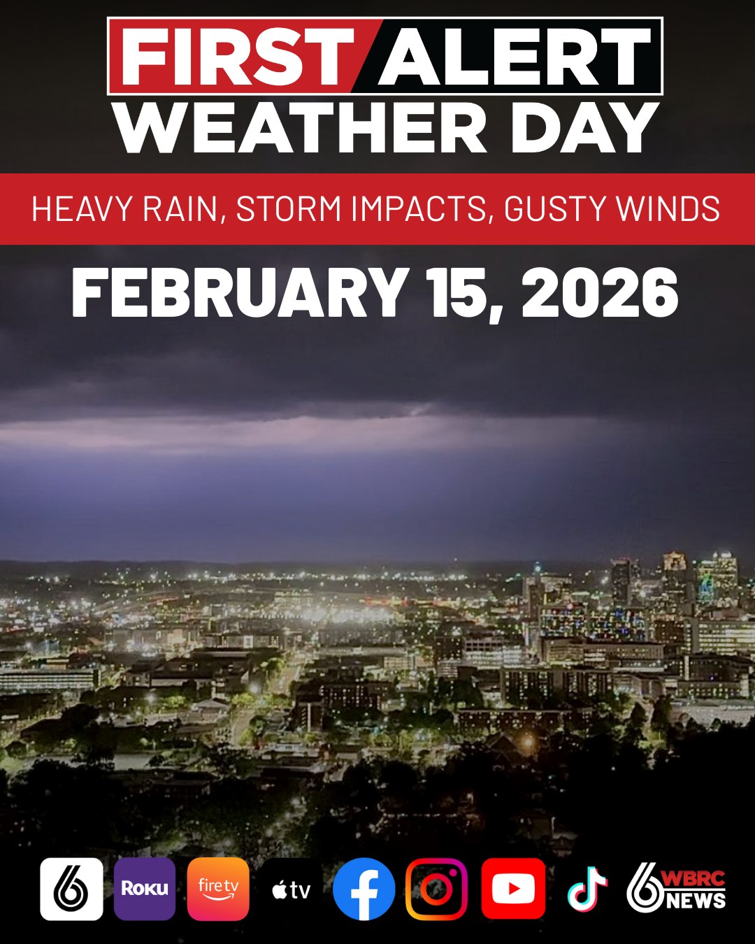 WBRC 6 News - The WBRC First Alert Weather team has... | Facebook