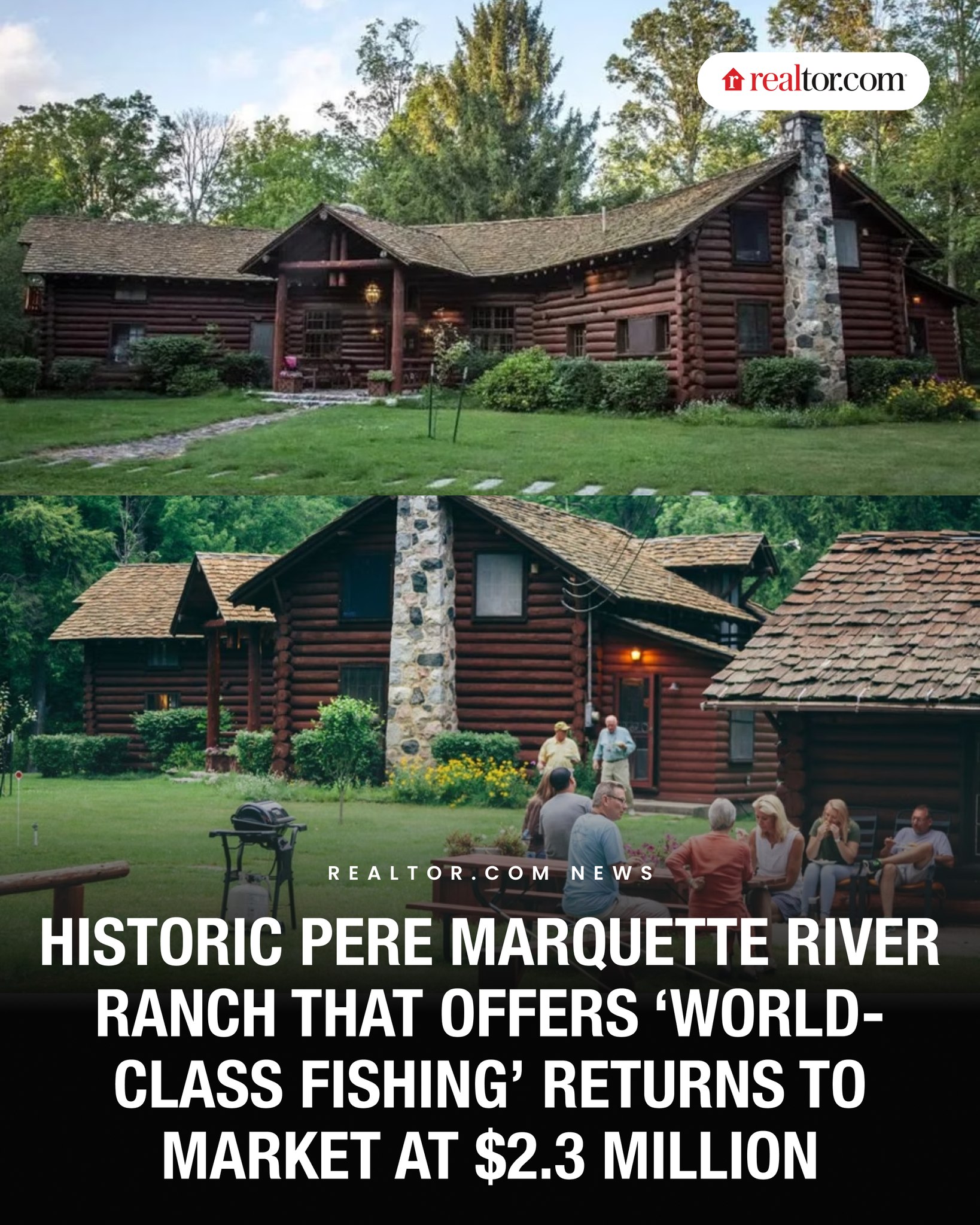Realtor.com - A sprawling 165-acre Michigan ranch along the famed Pere ...