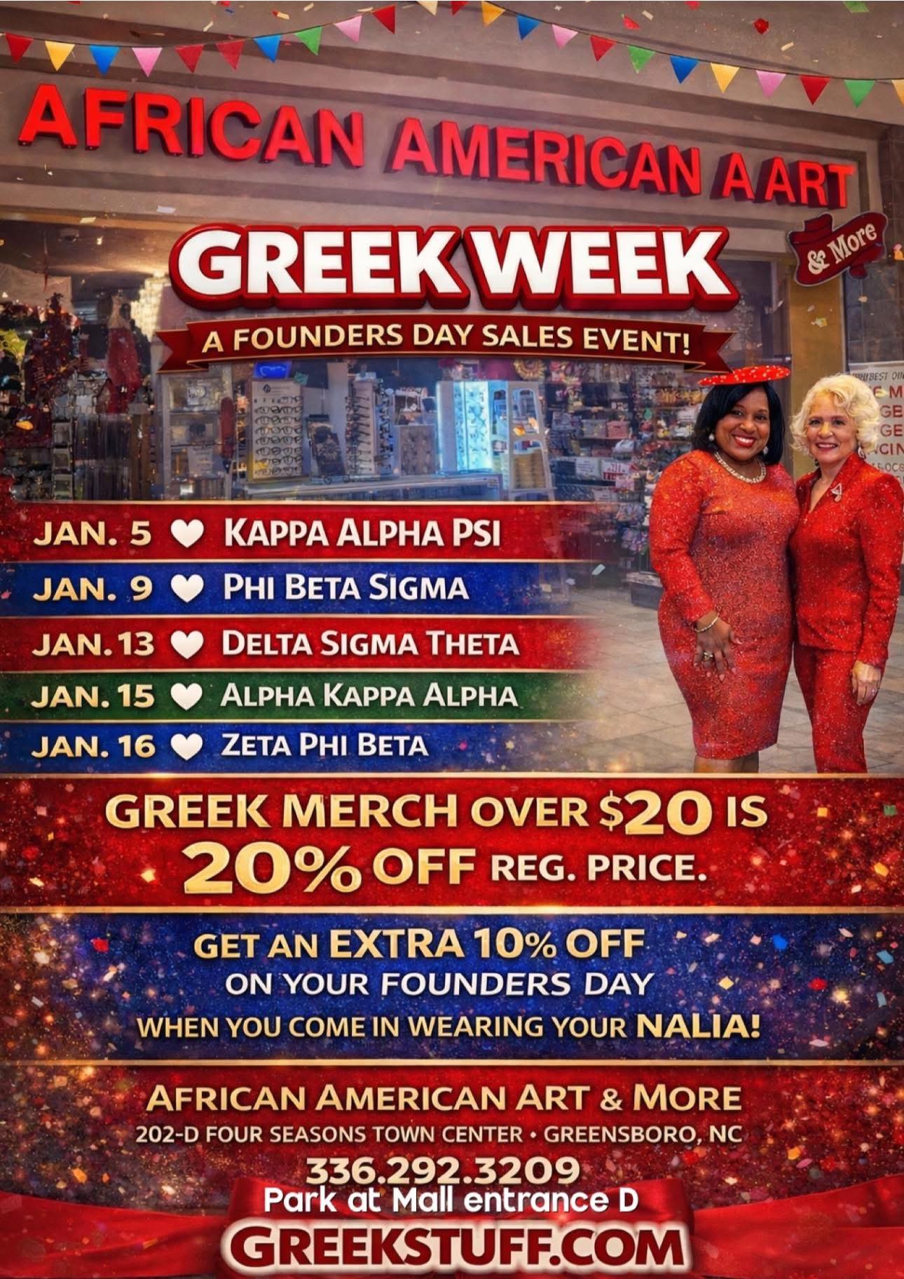 African - GREEK WEEK 2026 is underway!! Happy Founders Day to all ...