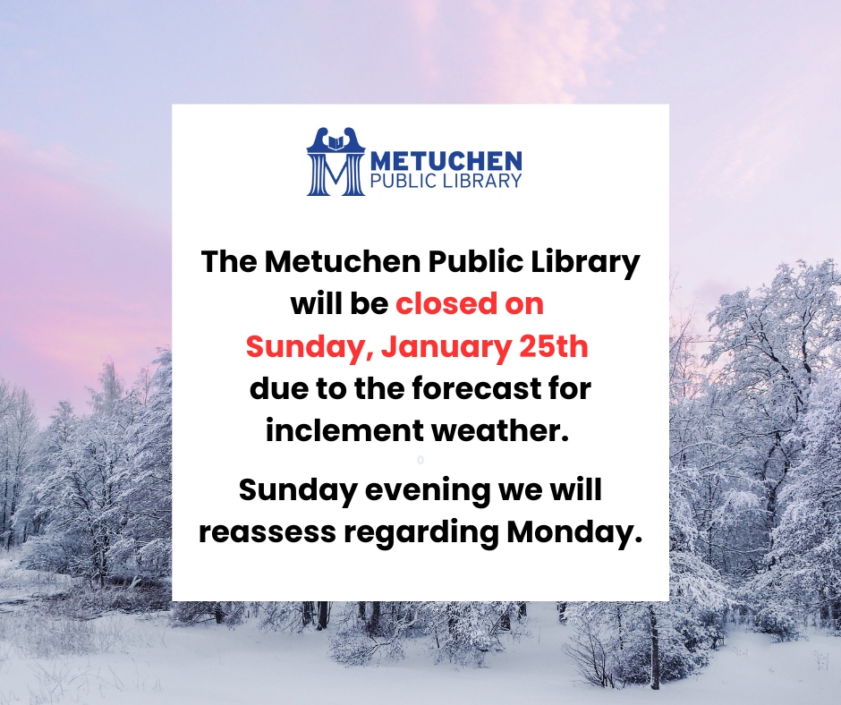 Metuchen Public Library added a... - Metuchen Public Library