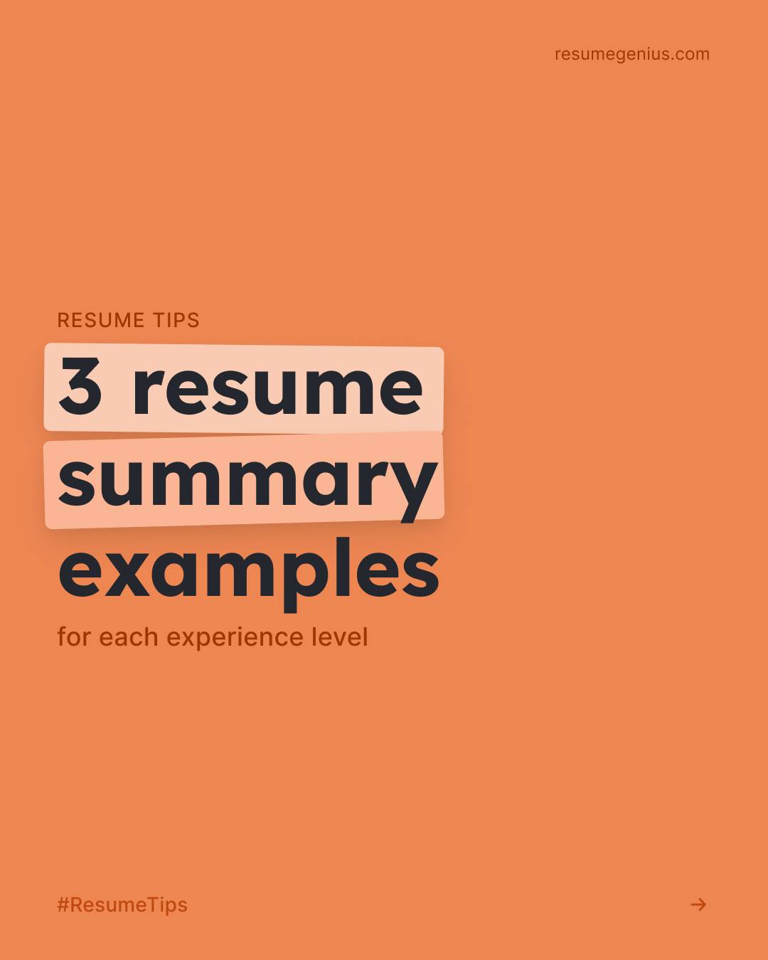 Resume Genius - Your resume summary is your first... | Facebook