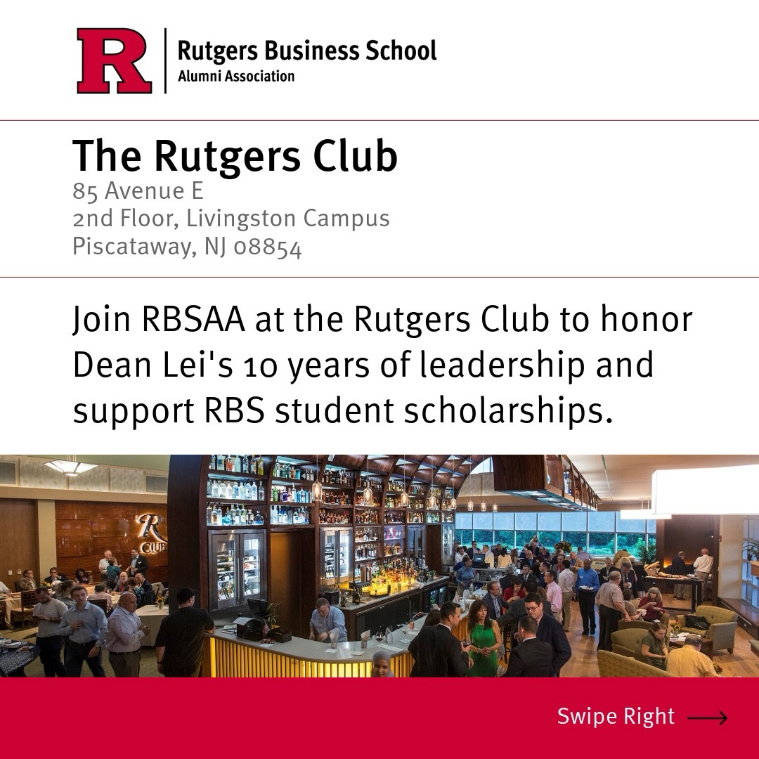 Rutgers... - Rutgers Business School Alumni Association