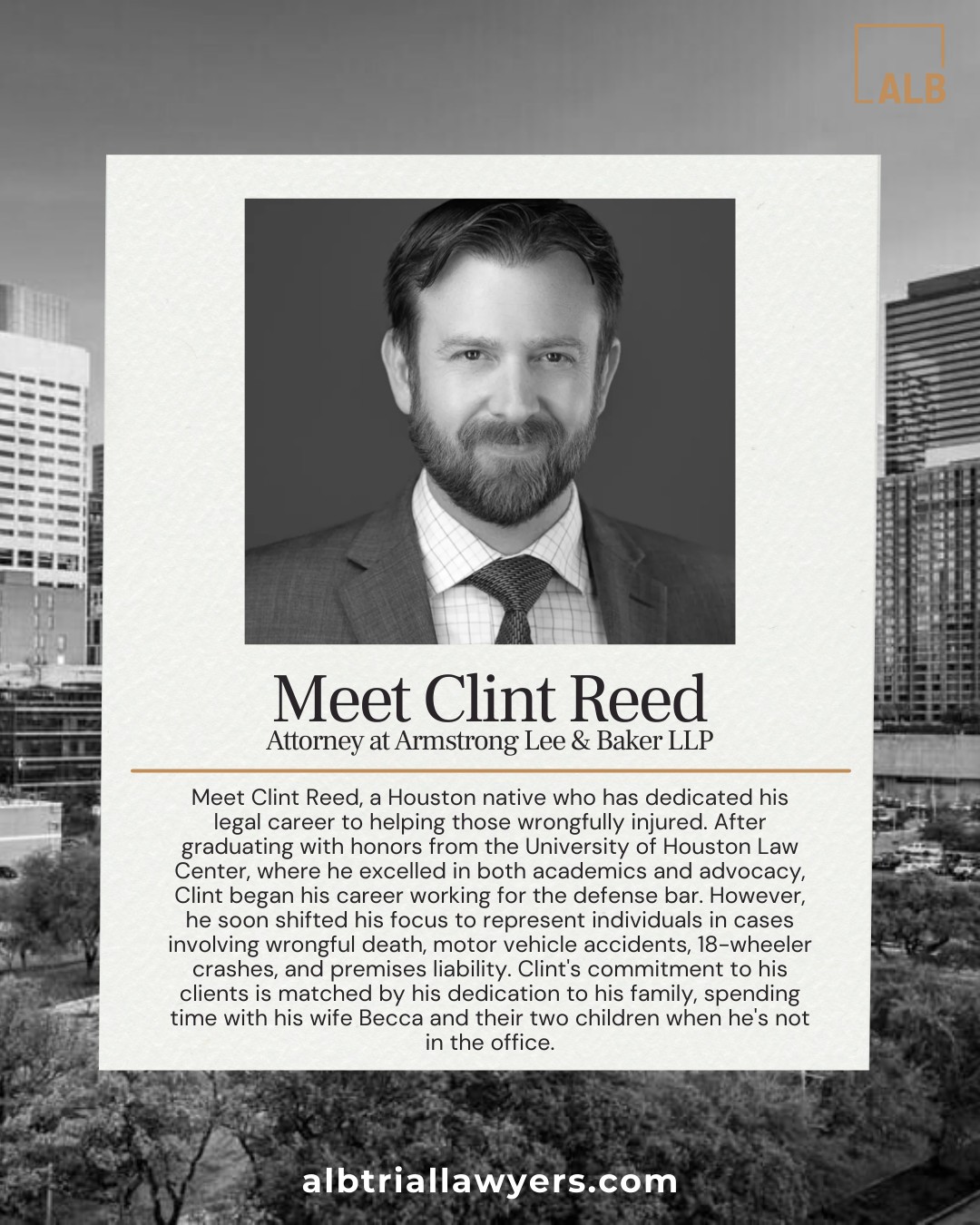 Meet Clint Reed, an... - Armstrong Lee & Baker LLP | Facebook