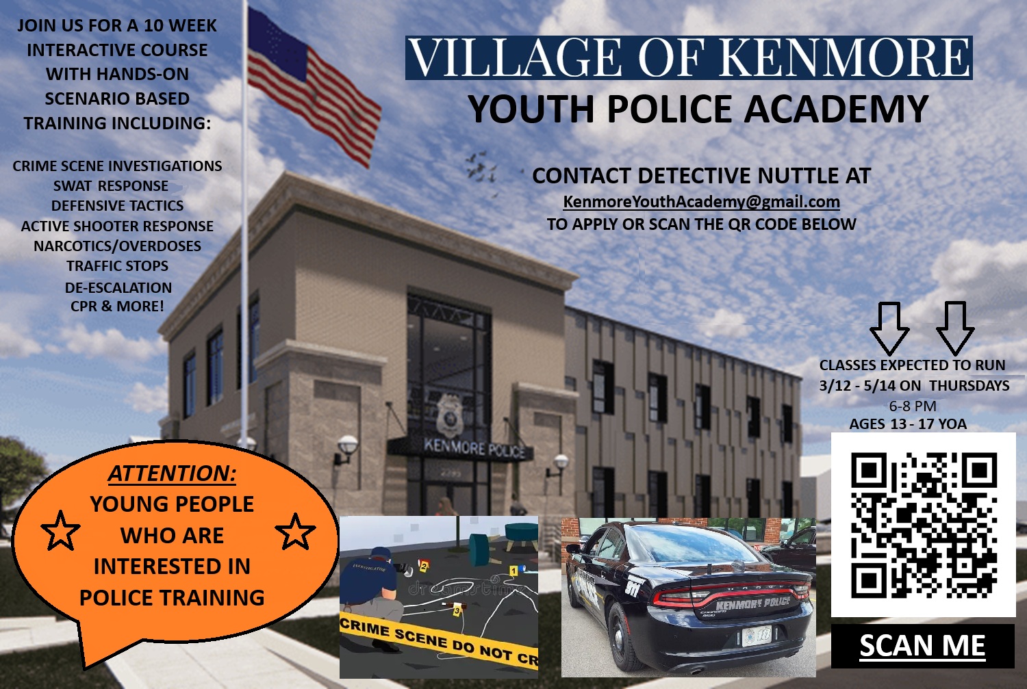 Village - NOW ACCEPTING APPLICATIONS!! Kenmore Police Department is ...