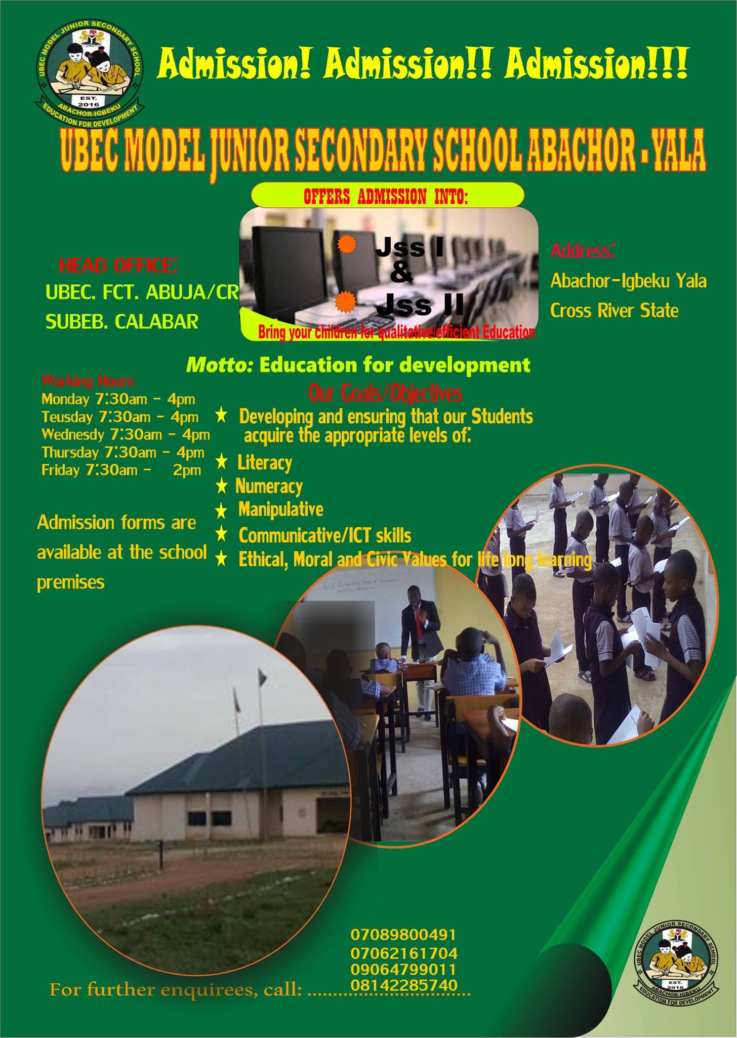 PR... - Ubec Model Secondary School, Abachor-Igbeku, Yala CRS.