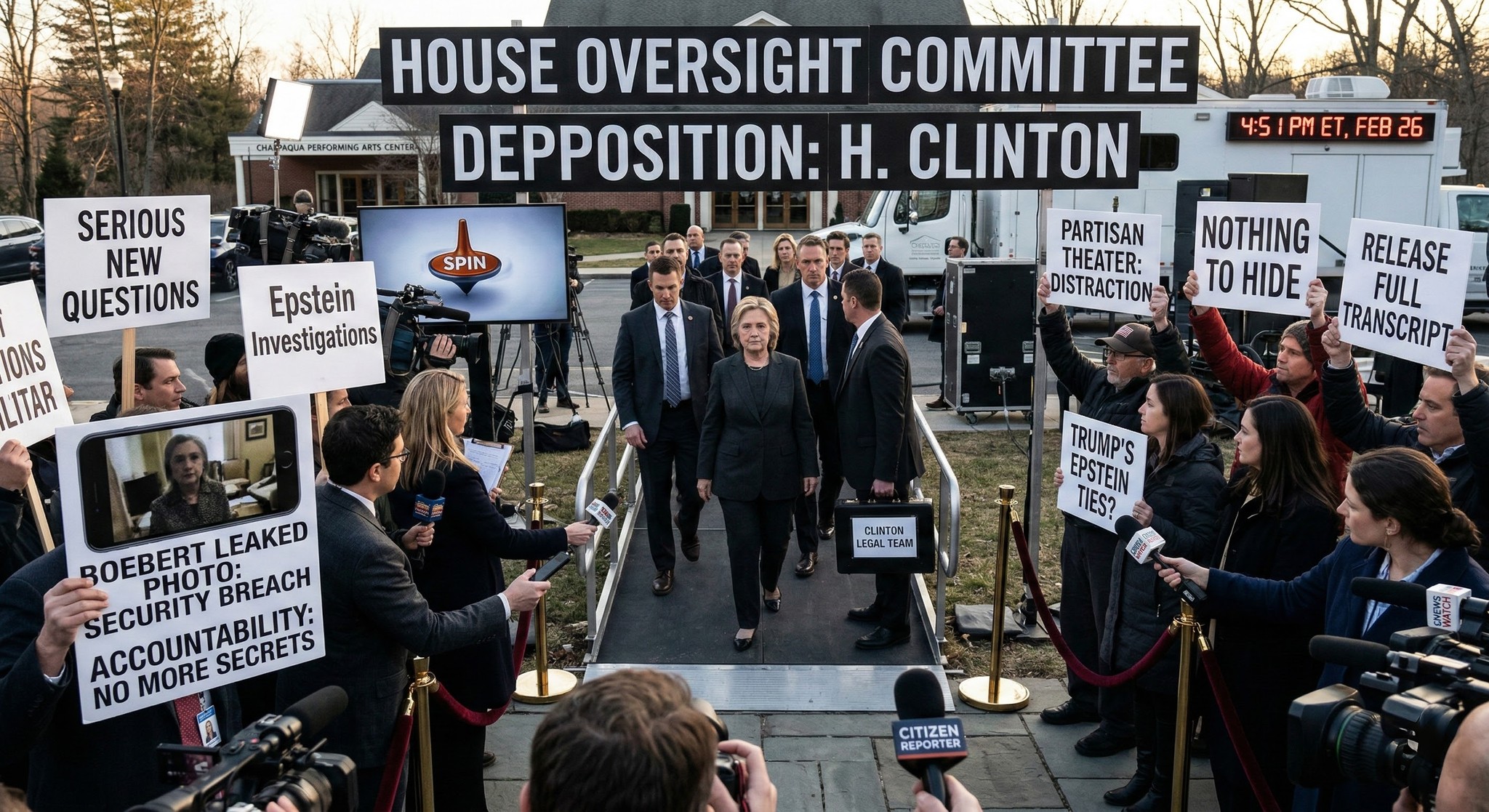 George - HILLARY CLINTON EPSTEIN TESTIMONY UPDATE! As of late this ...