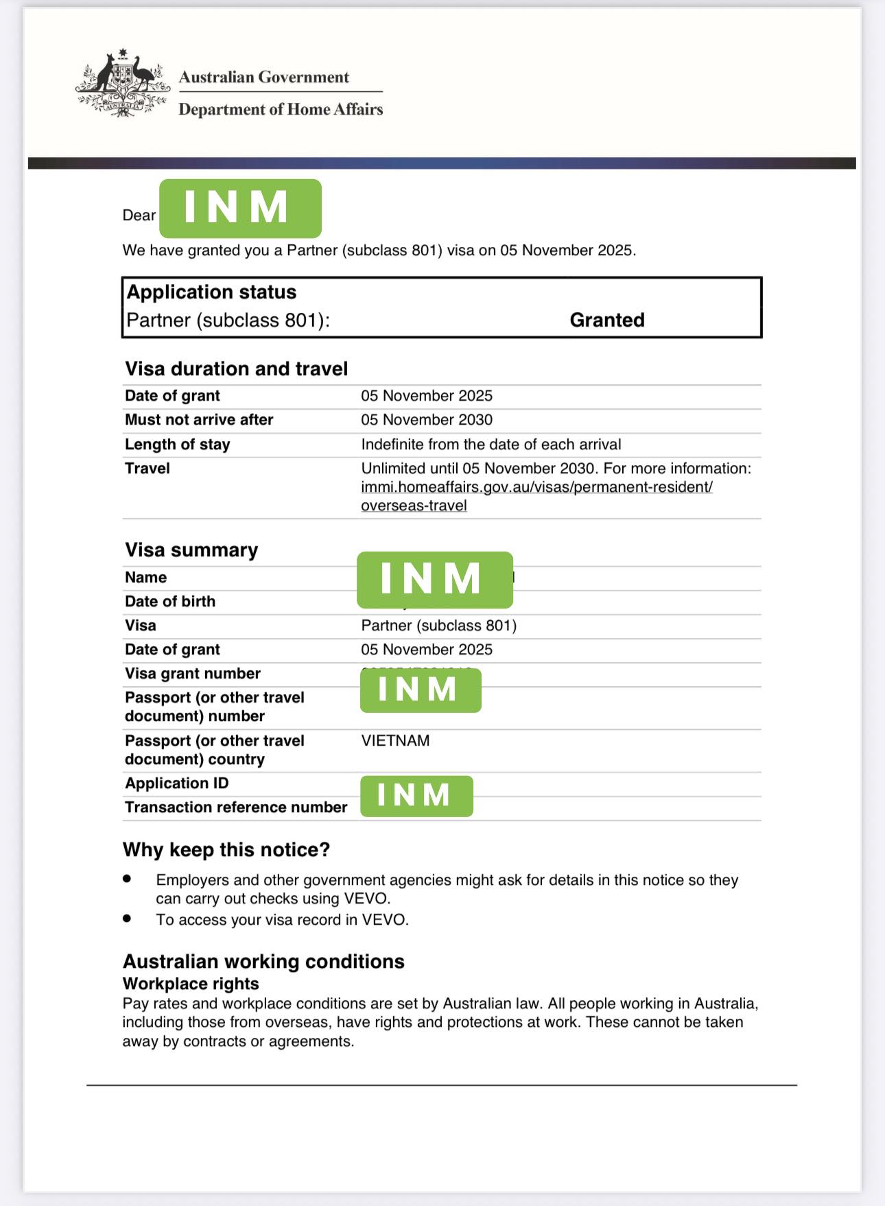 Luật pháp và cuộc sống ở Úc - by INM MIGRATION & LEGAL | Facebook