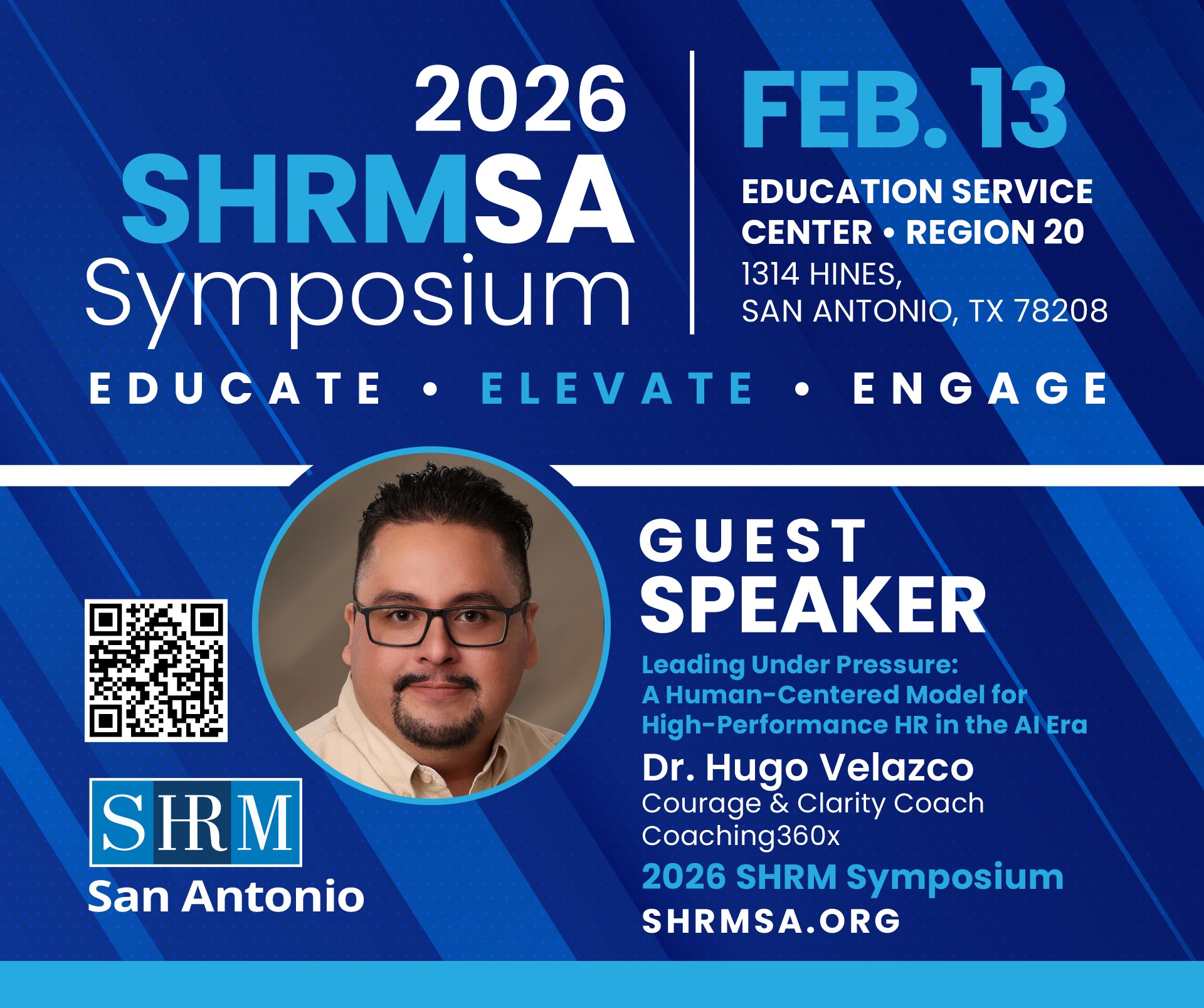SHRM - We’re thrilled to announce Dr. Hugo Velazco, MSHR, PCC, ICF ...
