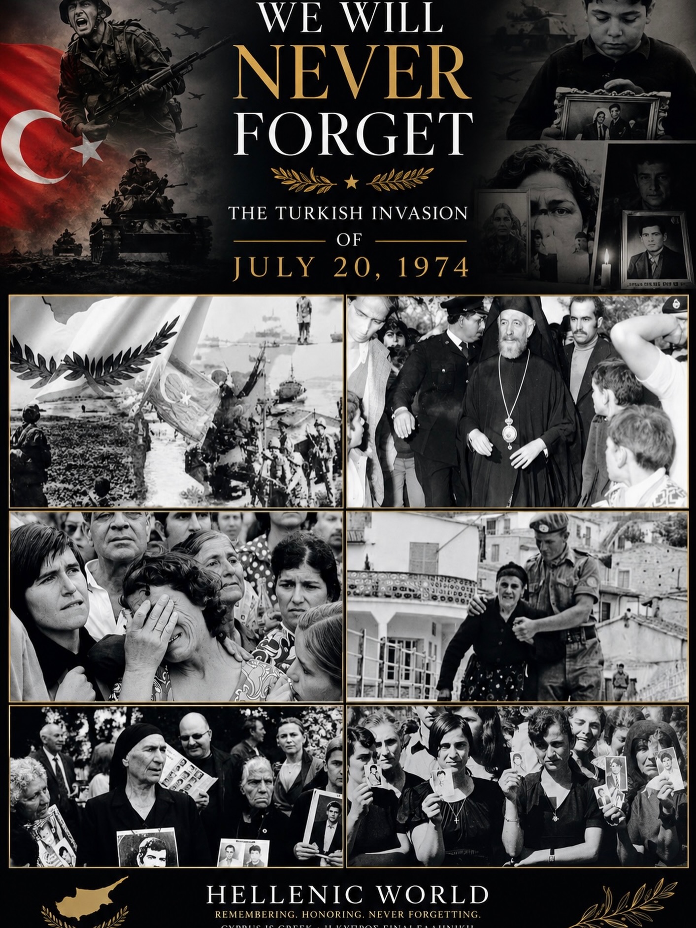 20 July 1974 — We Will Never Forget 🇨🇾🕊️ Today we remember one
