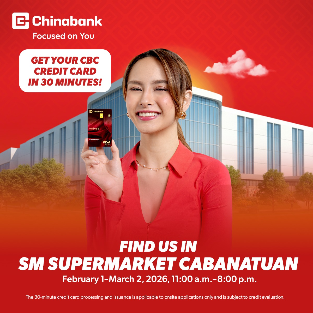 Chinabank Cards - Come apply for a new CBC Credit Card in... | Facebook