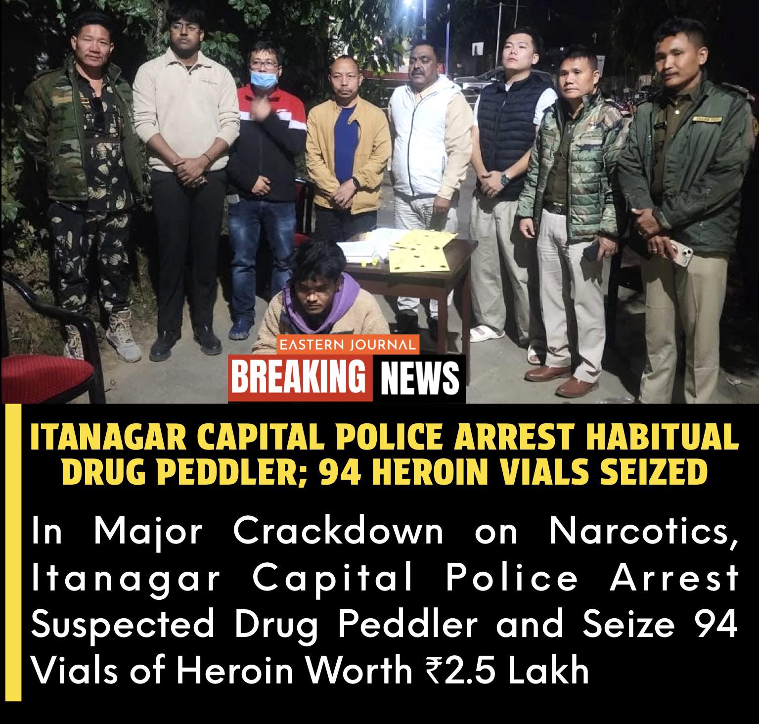 Eastern - 𝐈𝐭𝐚𝐧𝐚𝐠𝐚𝐫 𝐏𝐨𝐥𝐢𝐜𝐞 𝐀𝐫𝐫𝐞𝐬𝐭 𝐒𝐮𝐬𝐩𝐞𝐜𝐭𝐞𝐝 𝐃𝐫𝐮𝐠 𝐏𝐞𝐝𝐝𝐥𝐞𝐫 𝐖𝐢𝐭𝐡 𝟗𝟒 𝐇𝐞𝐫𝐨𝐢𝐧 ...