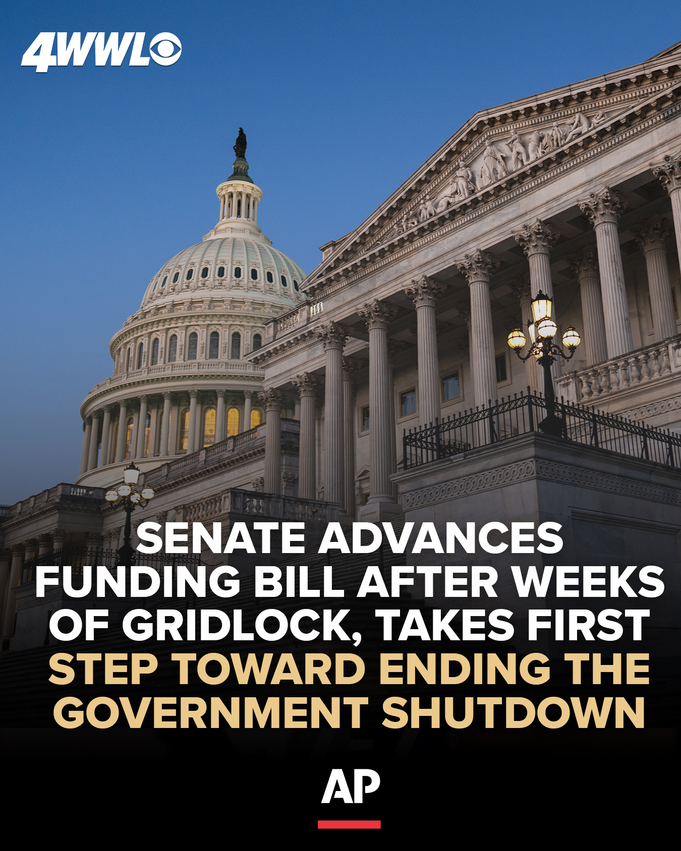 WWLTV - BREAKING NEWS: The Senate agrees on funding bill,... | Facebook