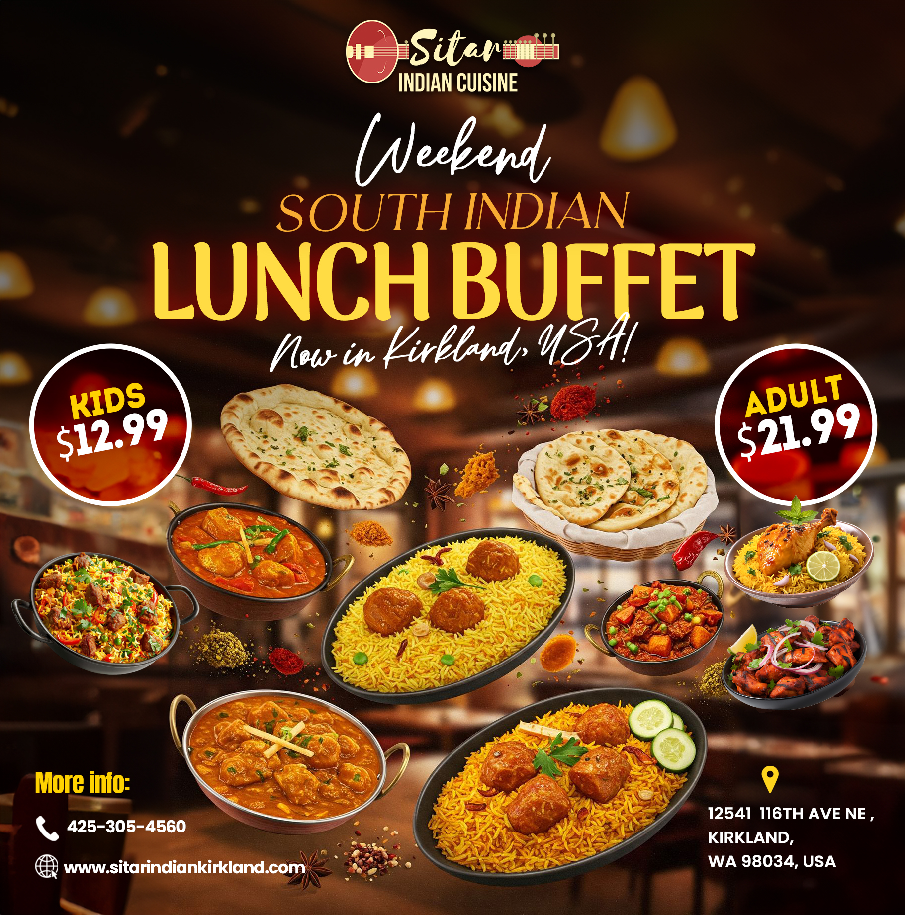 Sitar Indian Cuisine | Kirkland WA