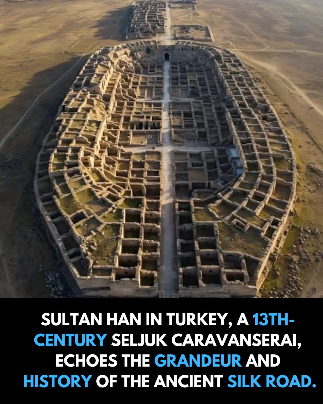 Historical - The Great Caravanserai of Sultan Han, standing proudly in ...