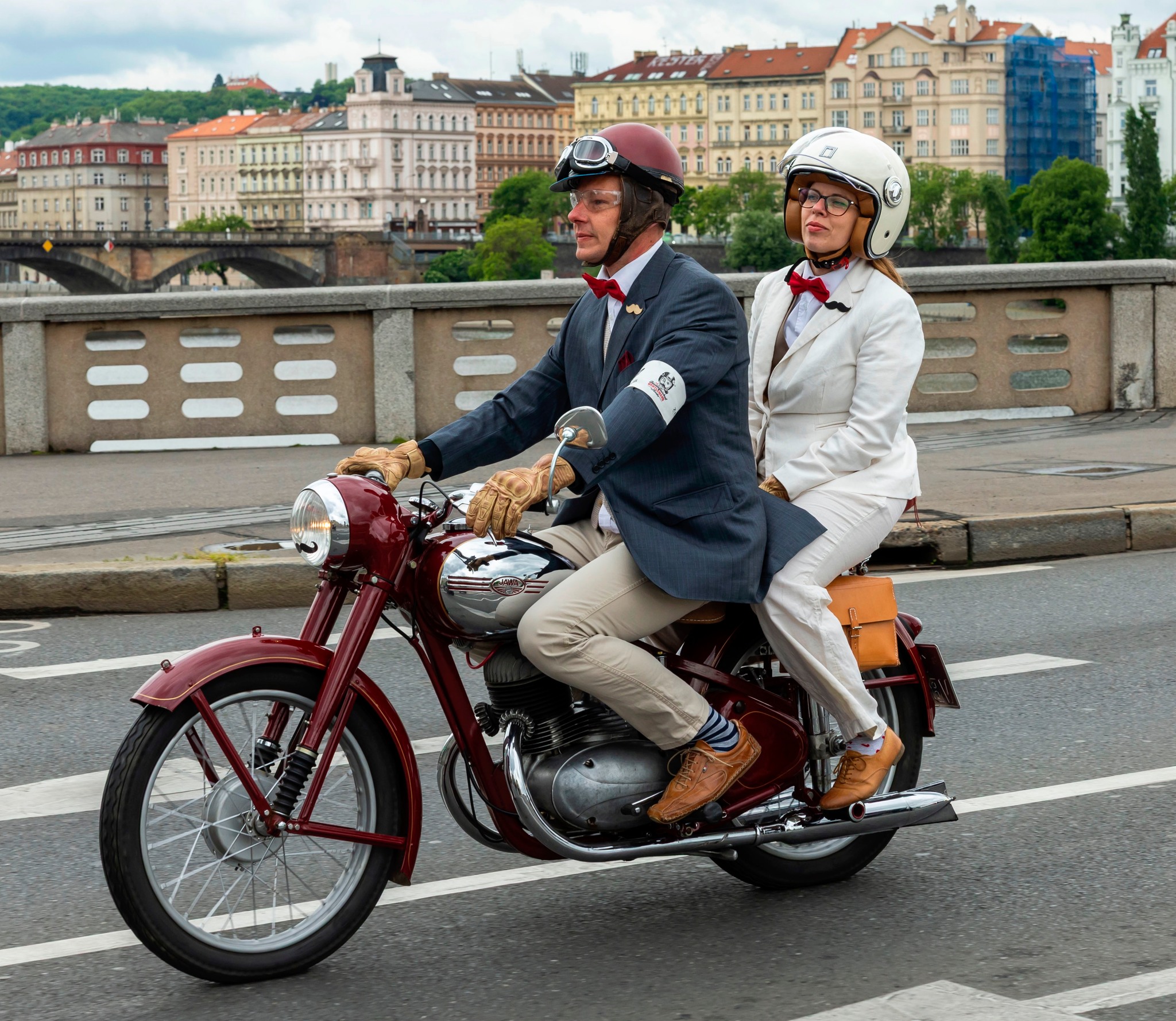 The Distinguished - Vintage elegance crosses Prague’s iconic bridges ...