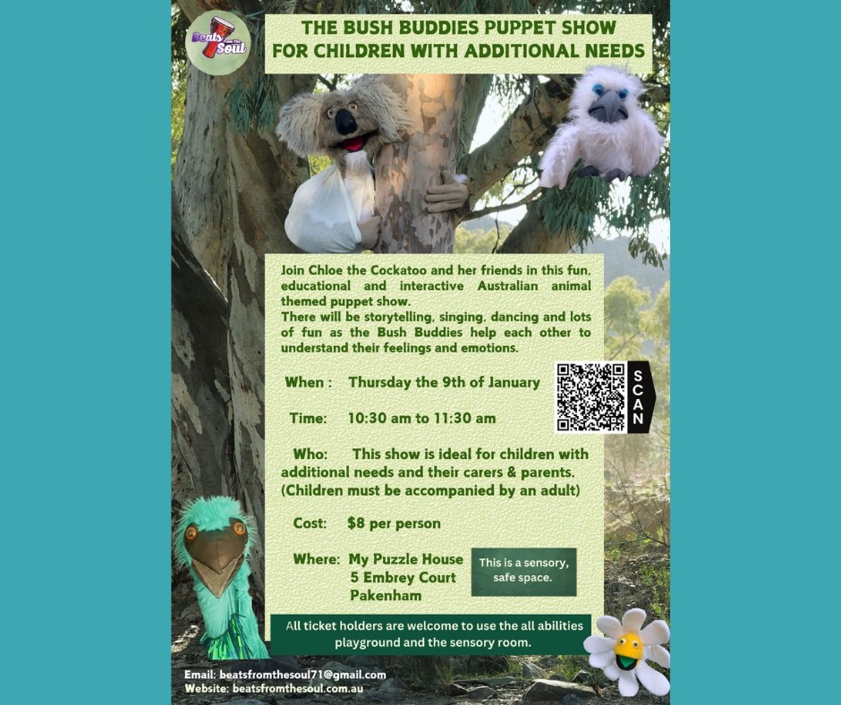 My Puzzle House - The Bush Buddies Puppet Show is coming... | Facebook