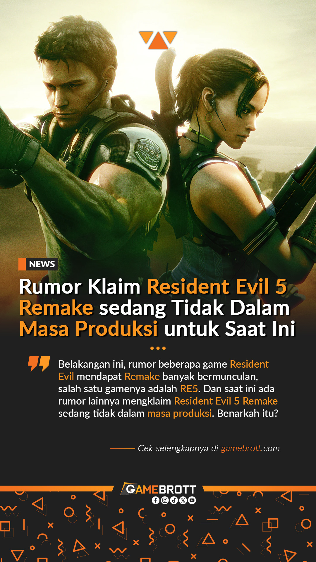 Gamebrott - Lah, Resident Evil 5 Remake sedang tidak dalam masa ...