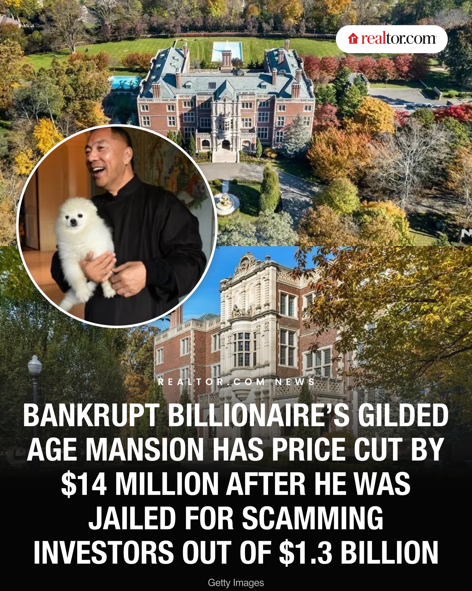Realtor.com - A disgraced billionaire’s Gilded Age mansion has taken a ...
