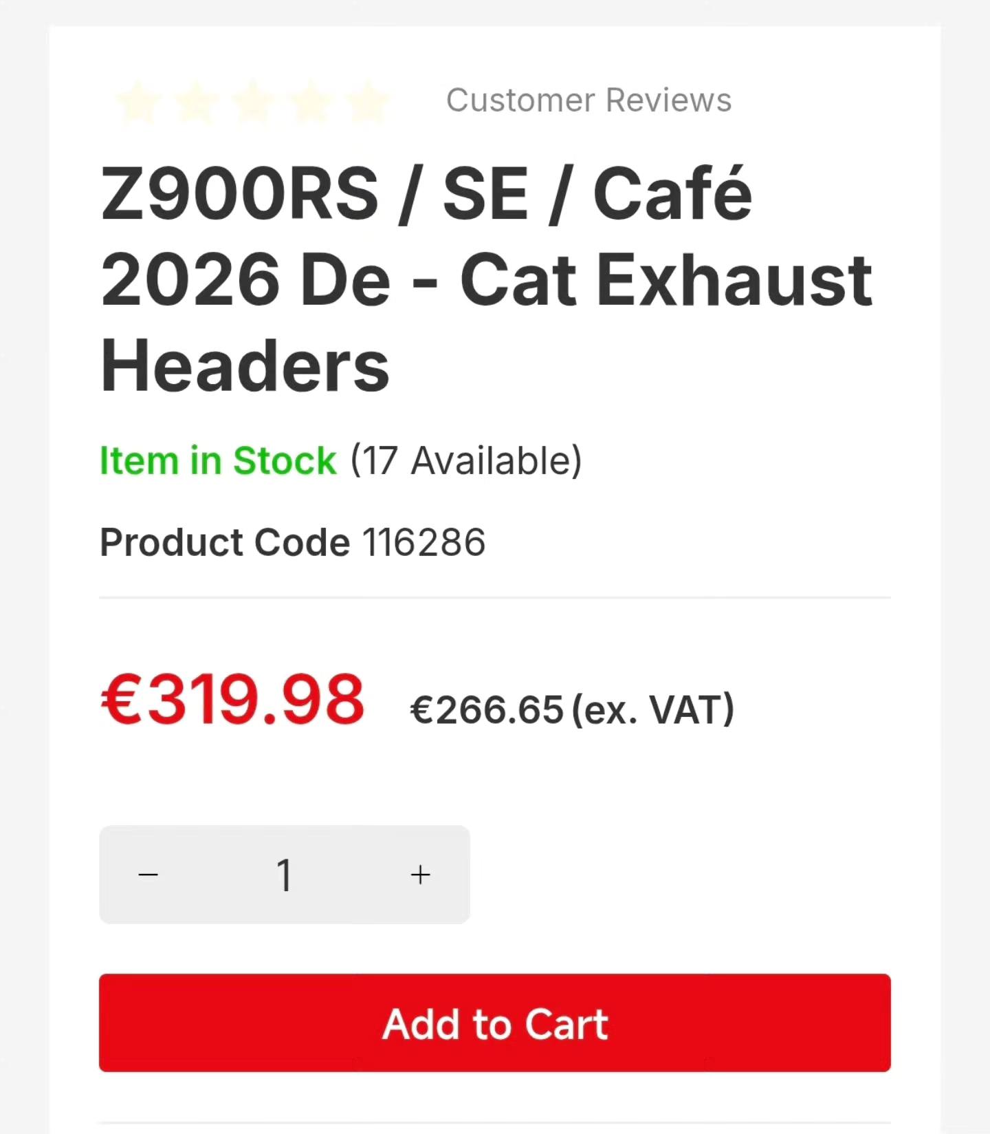 Kawasaki z900rs 2026 de-cat exhaust headers