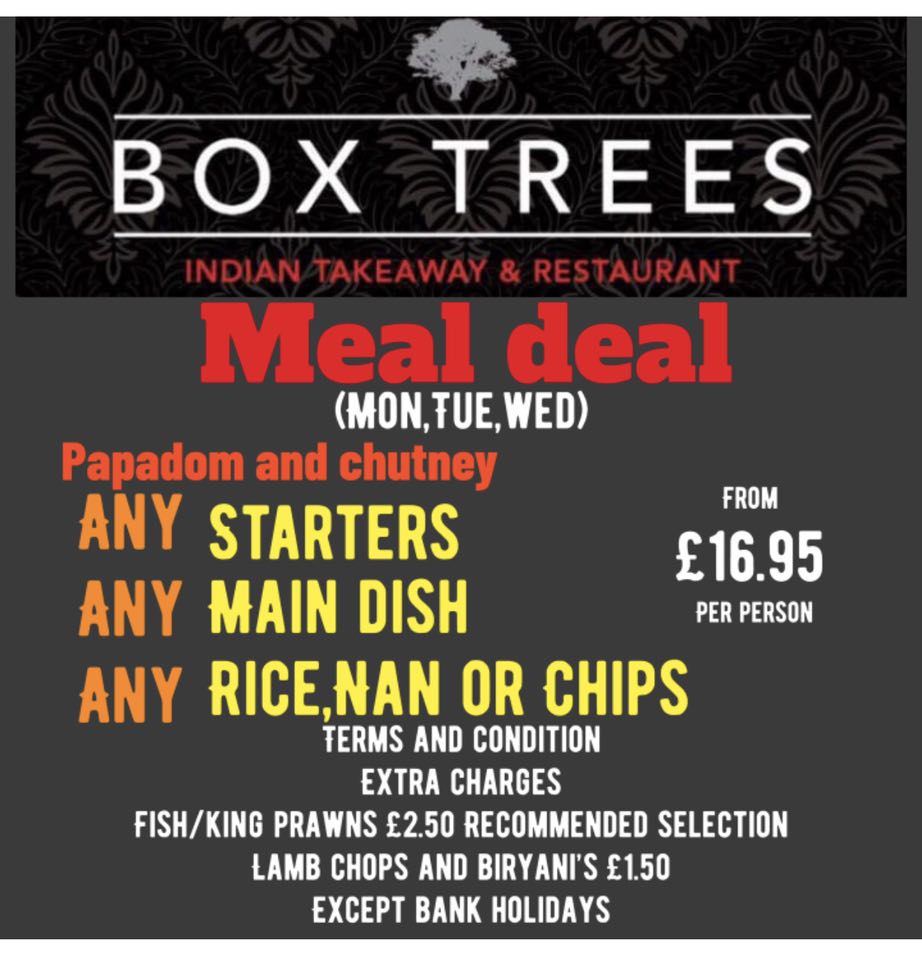 Box Trees Indian Restaurant & Takeaway | Solihull