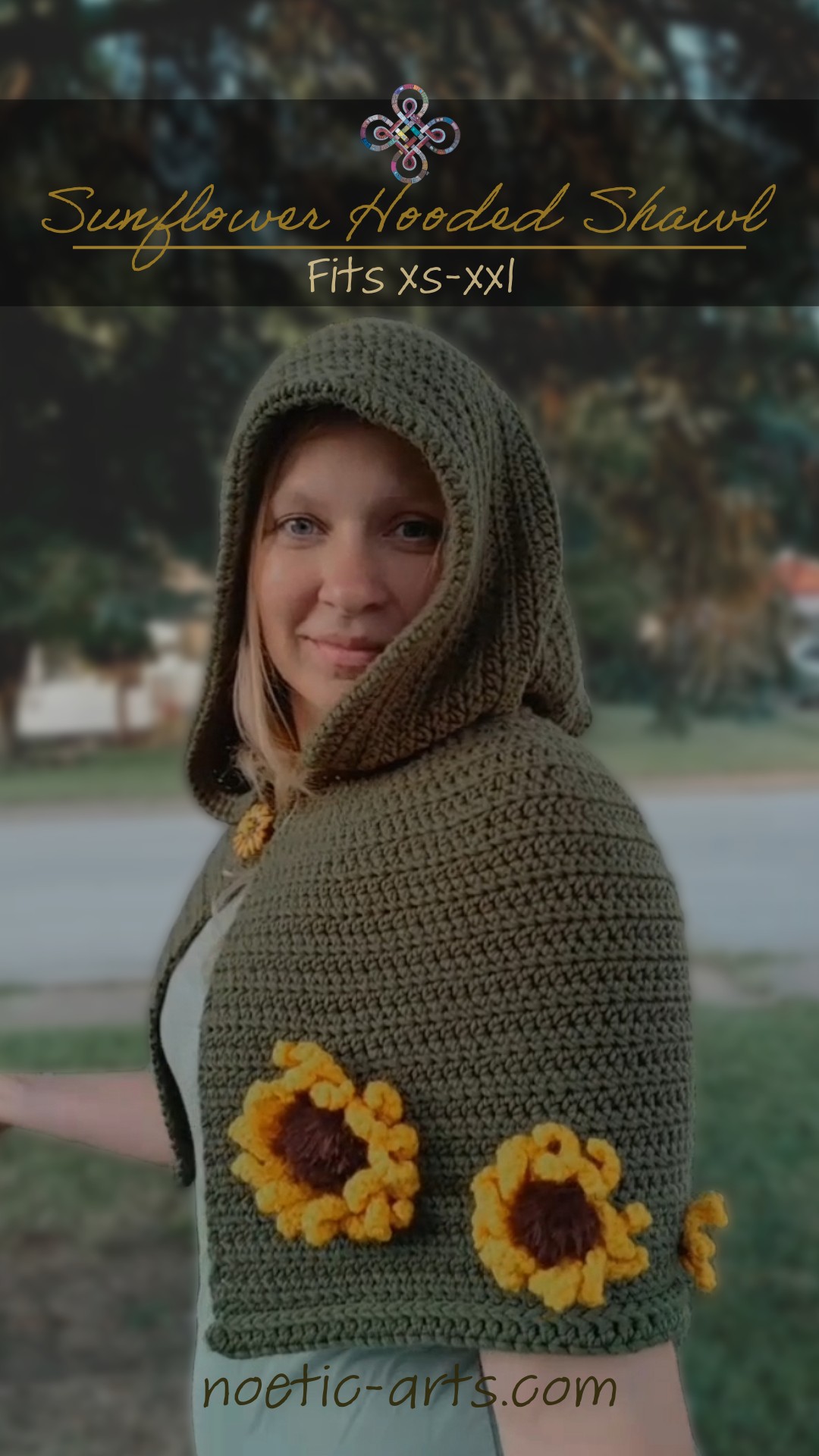 A shawl with a hood is such a good idea! New free crochet pattern
