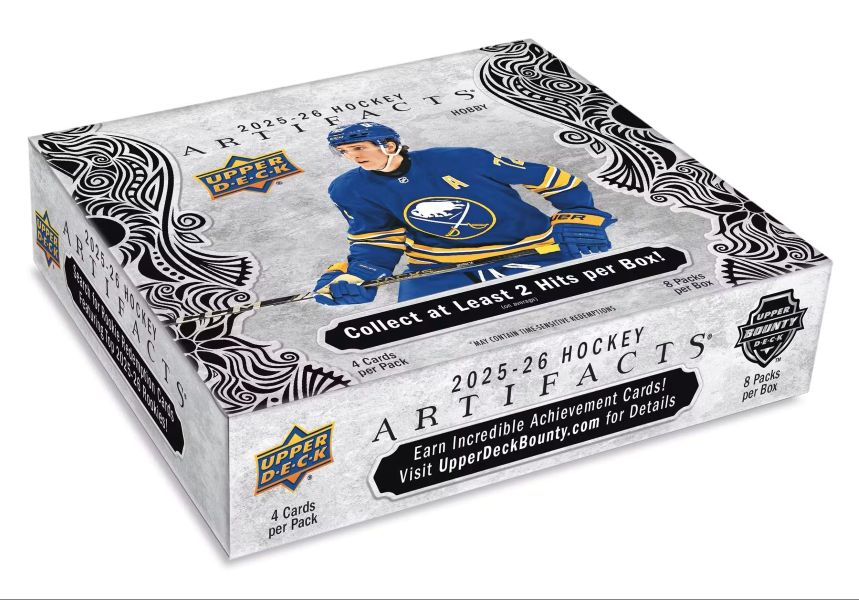 Cartes de hockey Upper Deck Série 1 2025/26 boîte collection 3 recrues