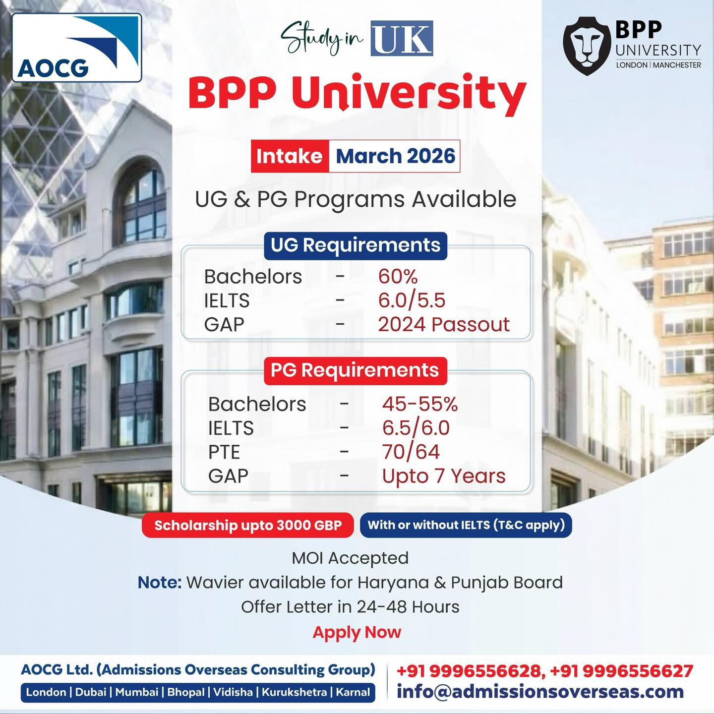 Admissions - Study in the UK at BPP University – March 2026 Intake 🇬🇧 ...