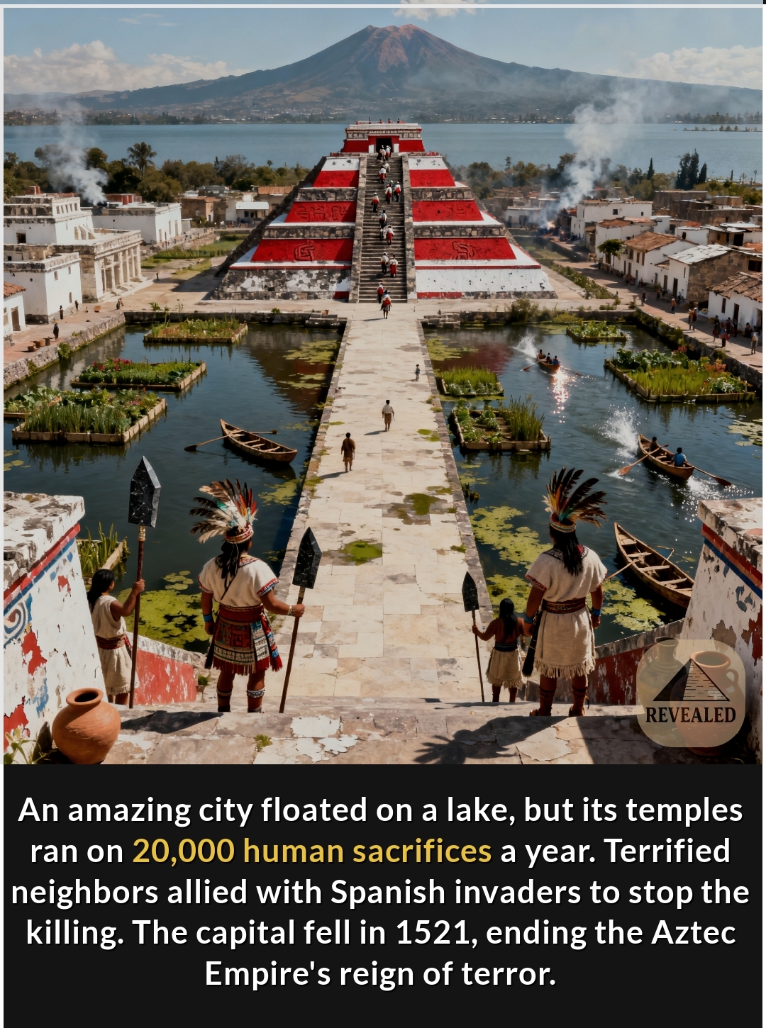 Revealed - In the 1300s, the Aztec capital Tenochtitlan... | Facebook