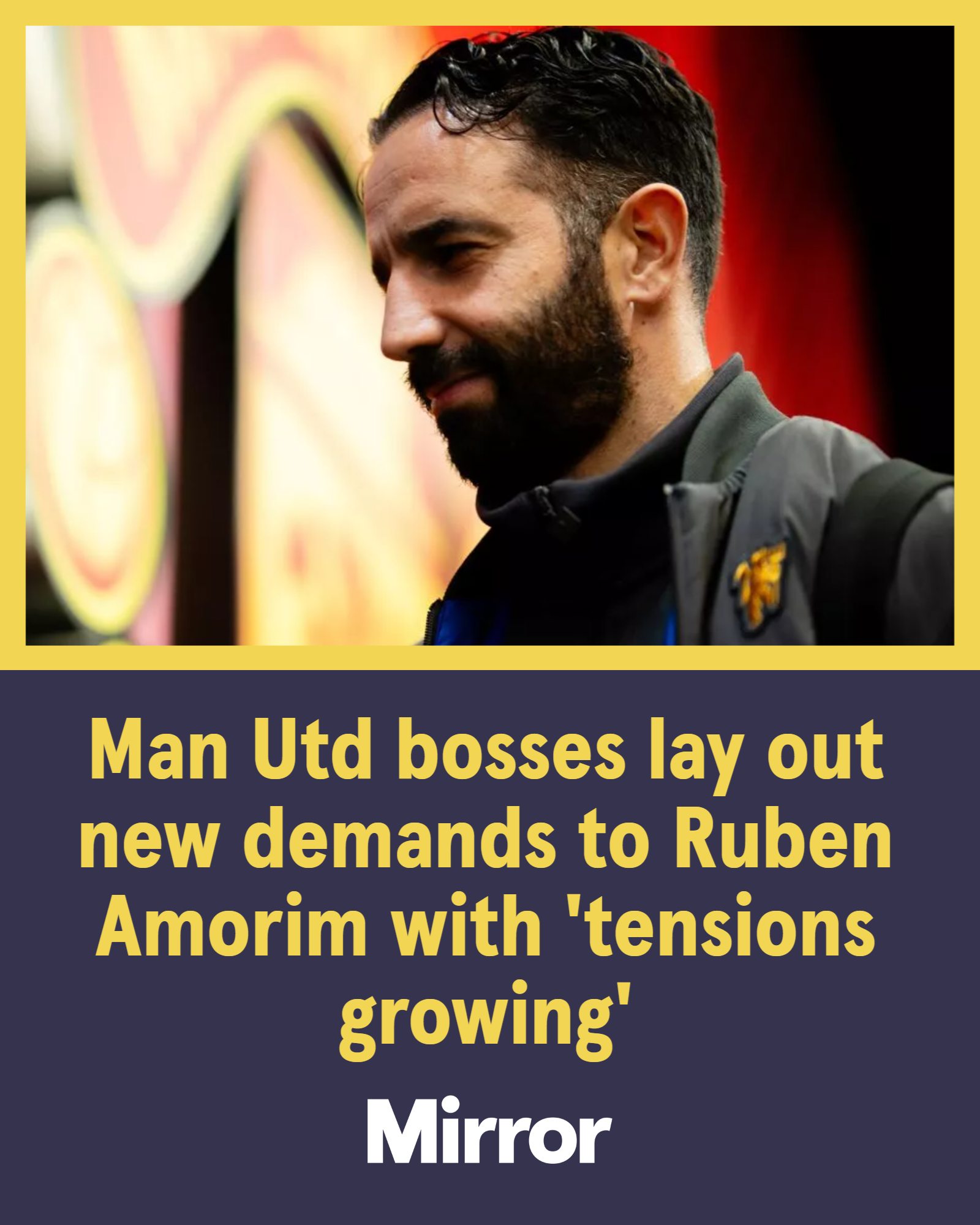 Mirror - ⚠️ Tensions growing between Amorim and Man United chiefs ⚠️ ...