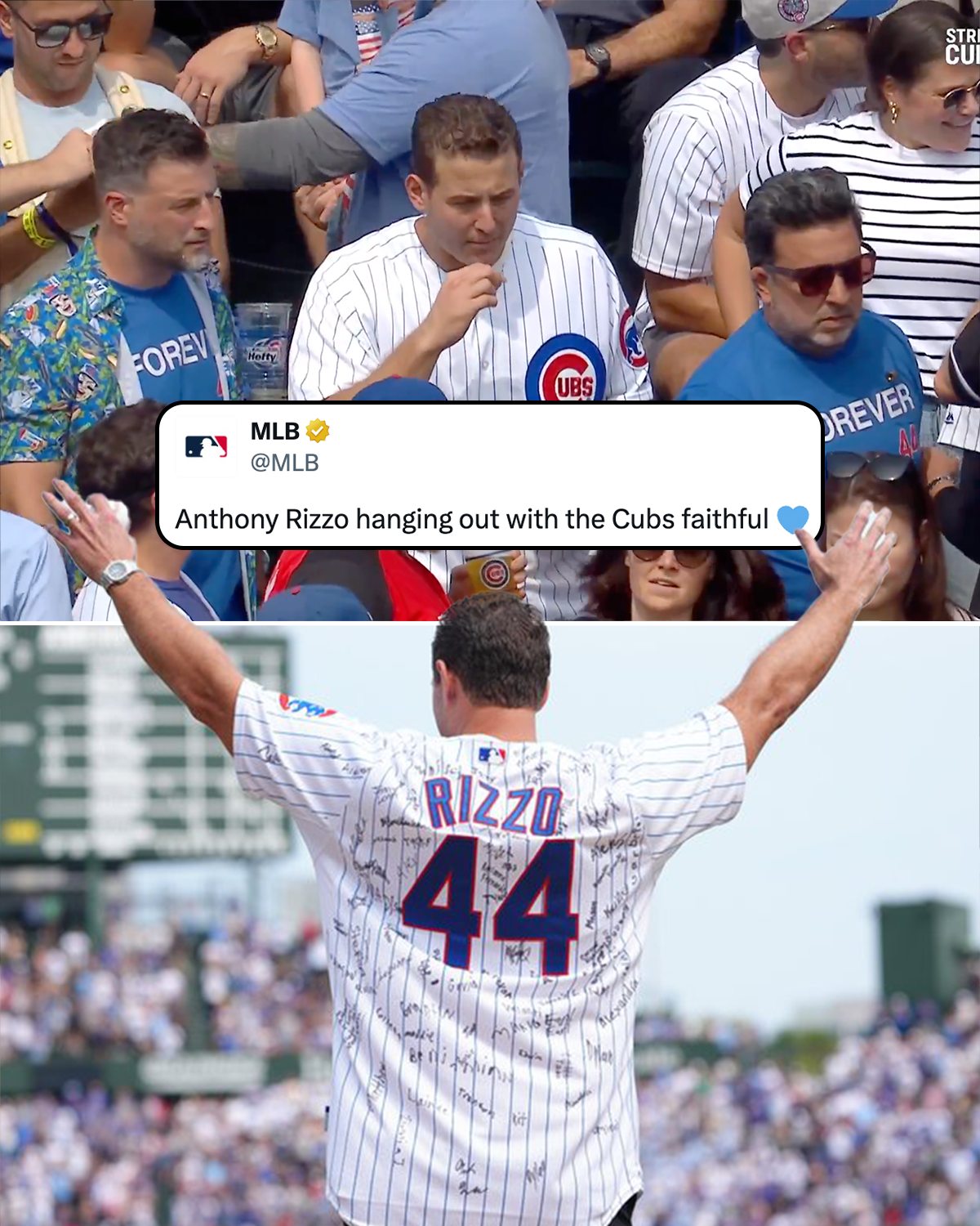 DraftKings - ANTHONY RIZZO IS LOVING RETIREMENT ALREADY 🫶 On Saturday ...