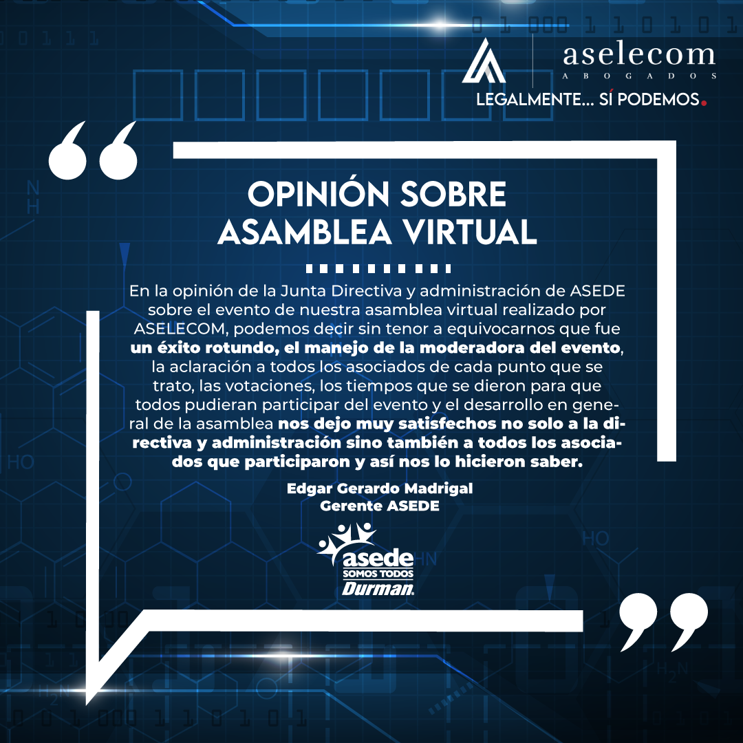 Les compartimos la opinión de la... - Aselecom Abogados | Facebook