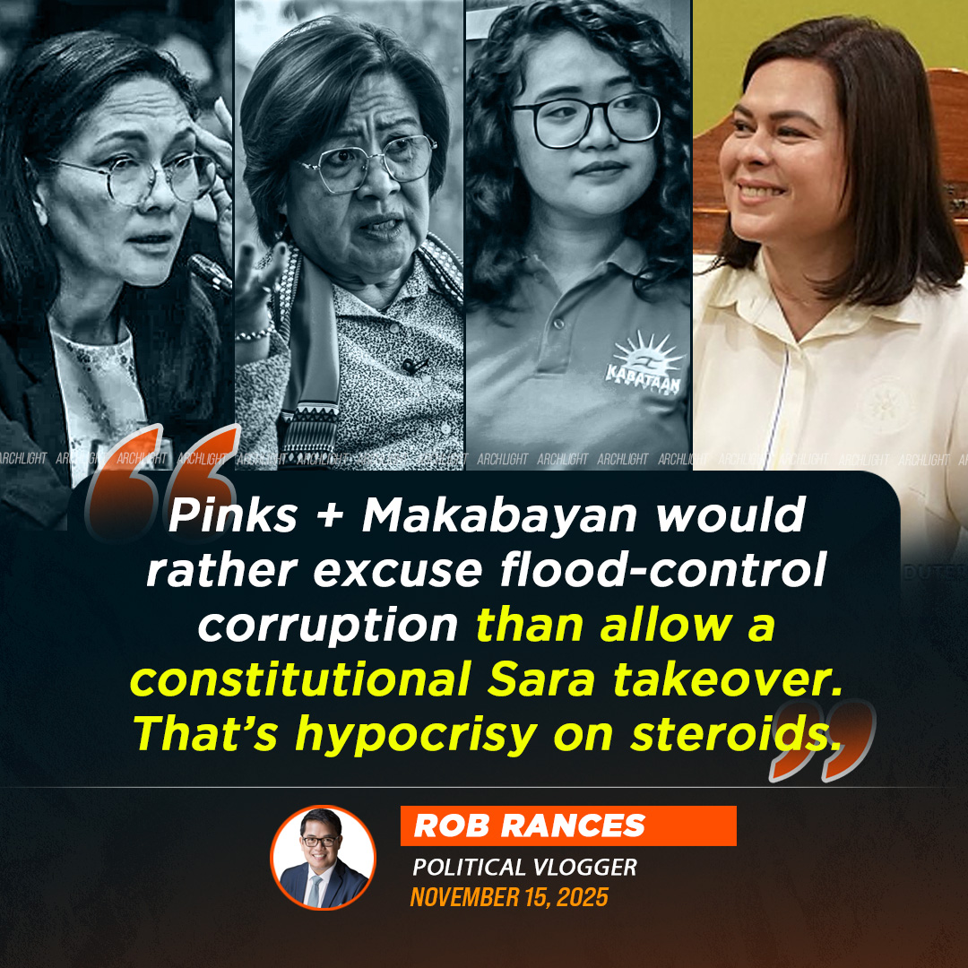 Archlight - Pinks + Makabayan would rather excuse flood-control ...