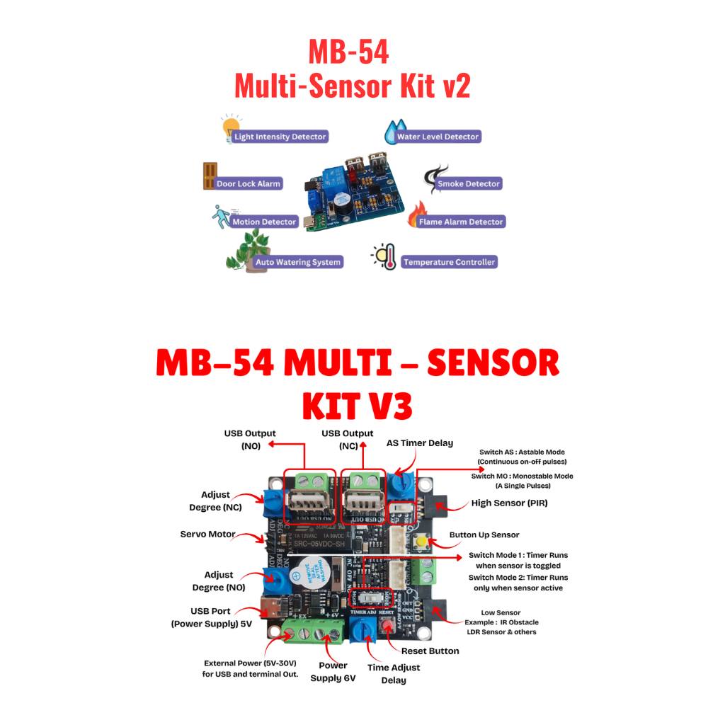 Mybotic - 🚀 MB-54 Multi-Sensor Kit kini versi terbaru! Versi lama MB-54 ...