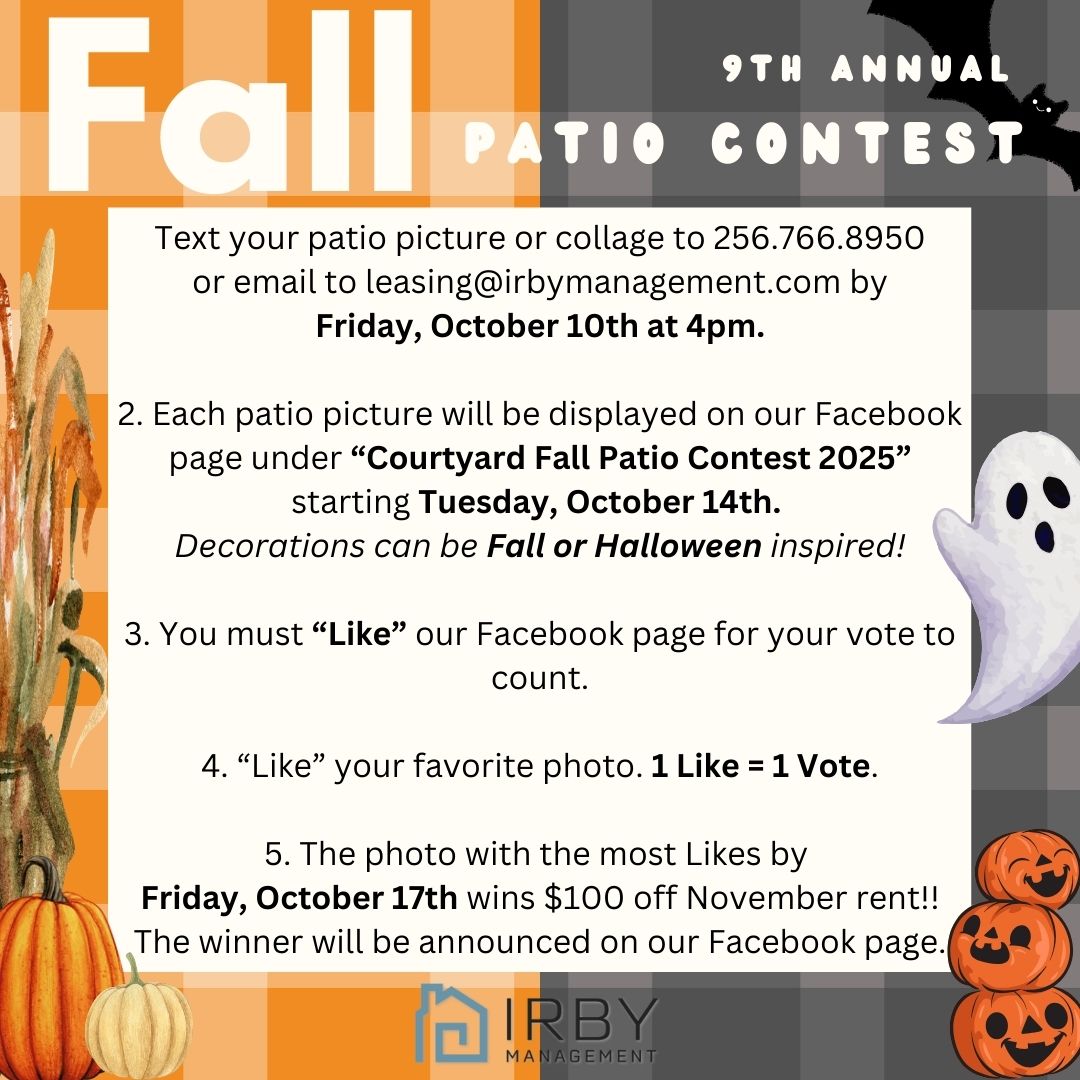 🍁🎃 IT'S TIME!! Our 9th Annual Fall... - Courtyard Apartments | Facebook