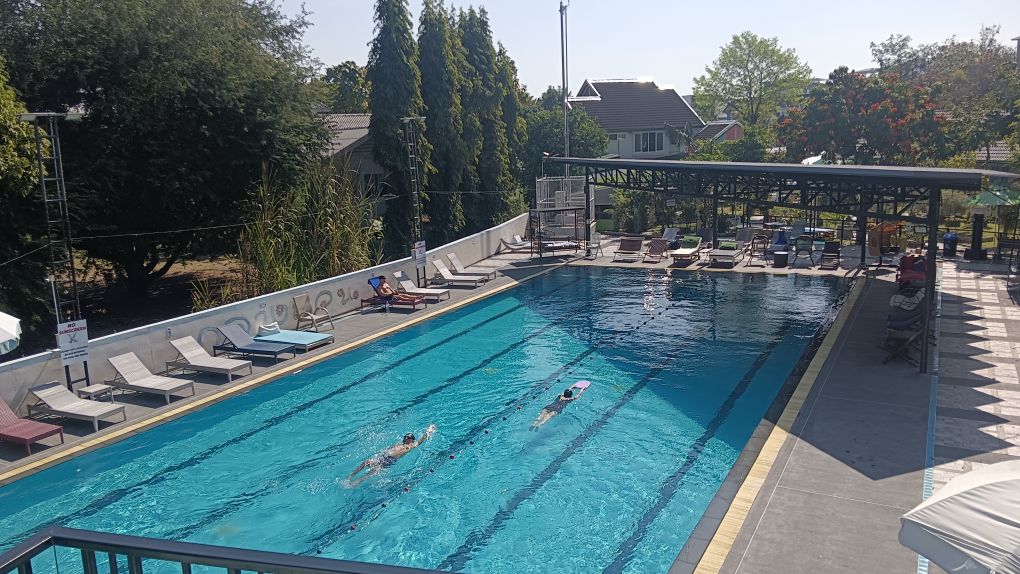 Looper - Enjoying the perfect sunny day at Looper Swimming Pool! ☀️🏊‍♀️ ...