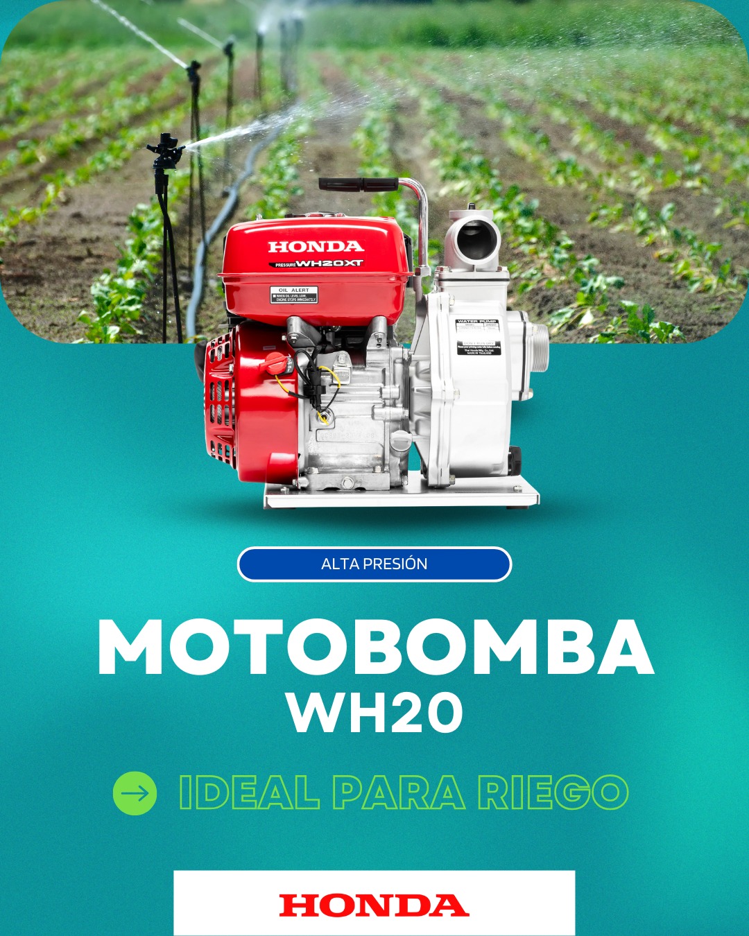 Honda - 💧🌱 La motobomba Honda WH20 es tu aliada ideal para riego ...