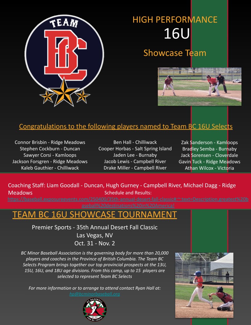 BC Minor Baseball... - BC Minor Baseball Association