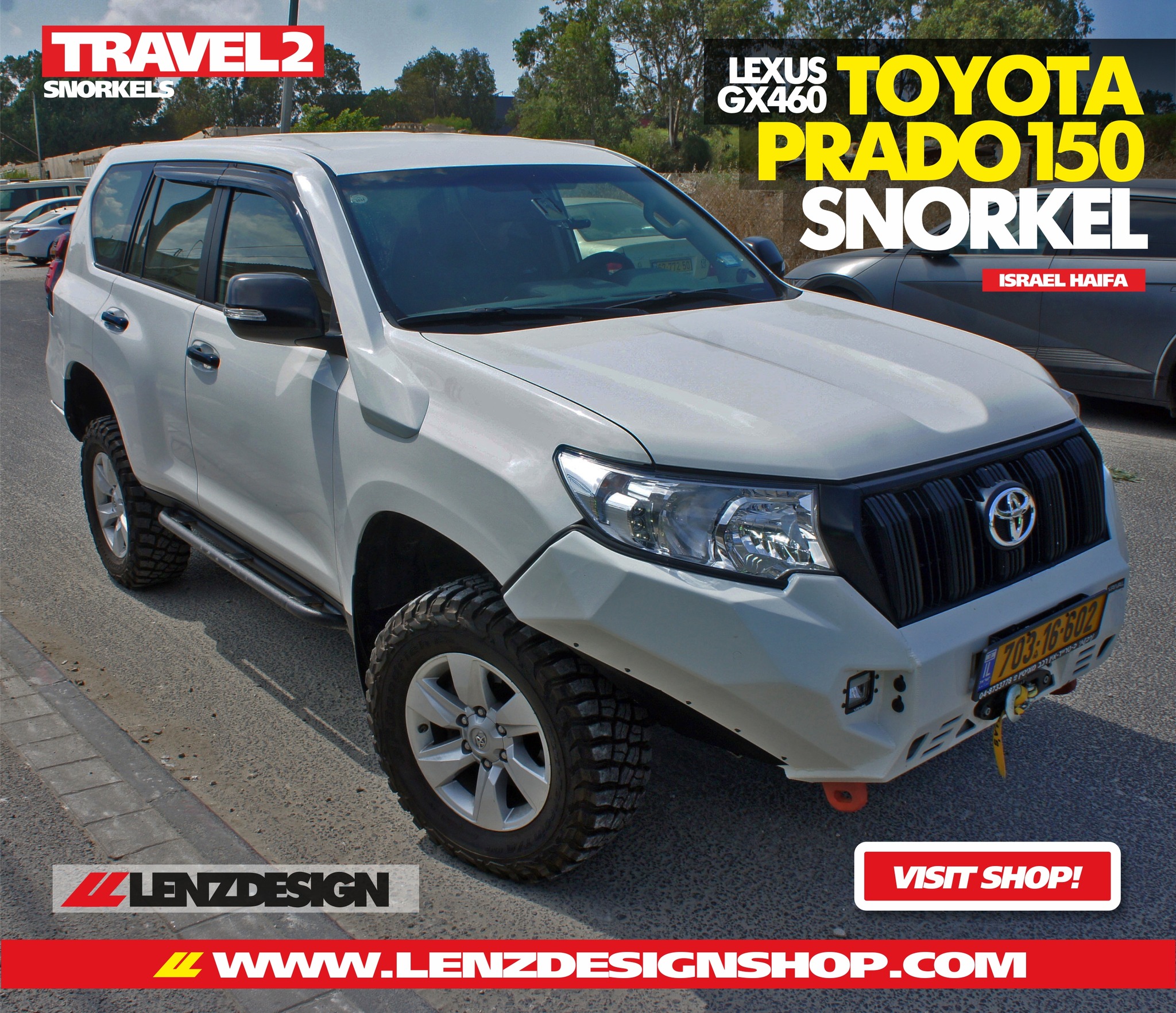 BIG SALE / BIG DEAL / NEW STYLE! SNORKELS LENZDESIGN - LEXUS GX