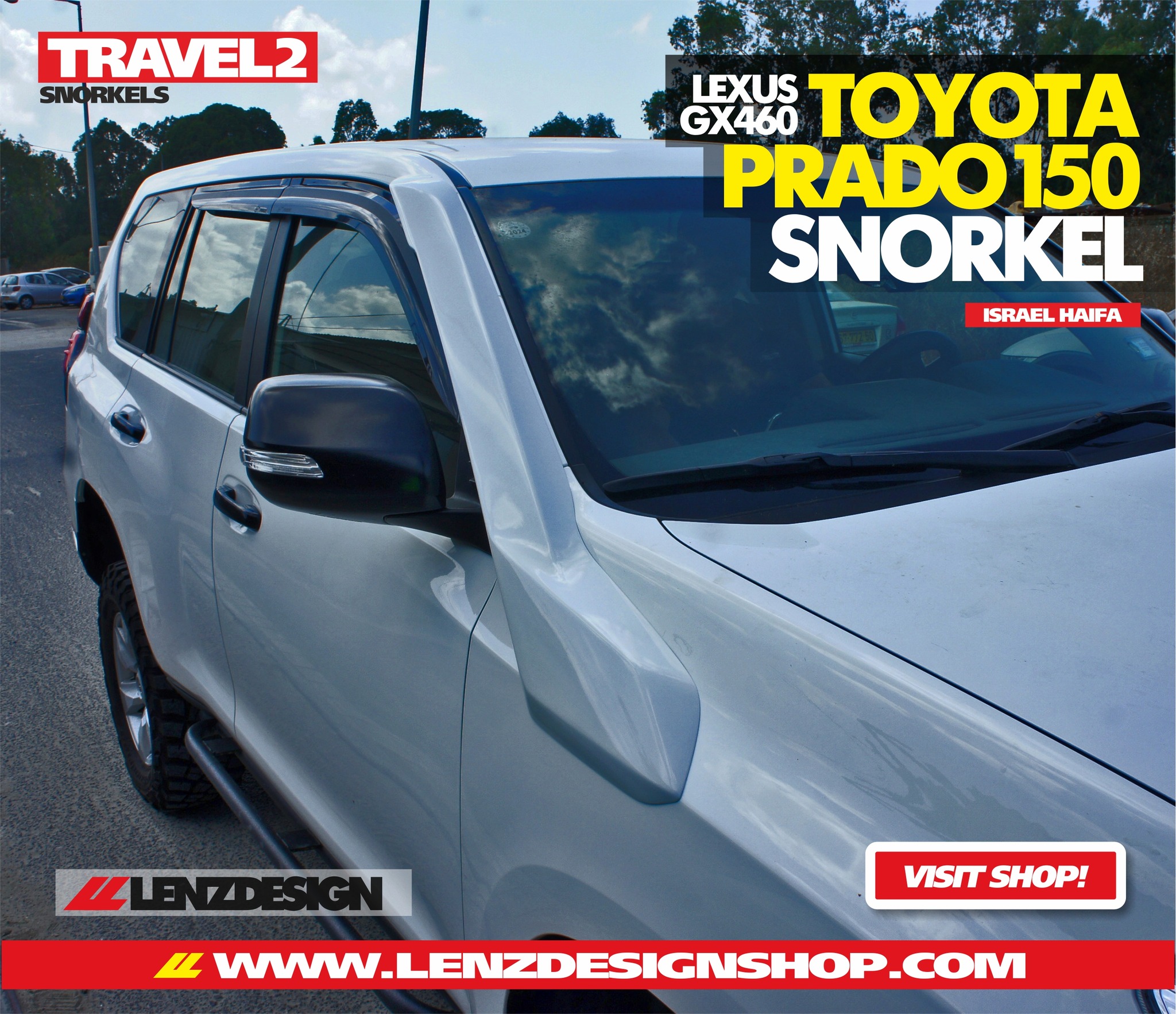BIG SALE / BIG DEAL / NEW STYLE! SNORKELS LENZDESIGN - LEXUS GX