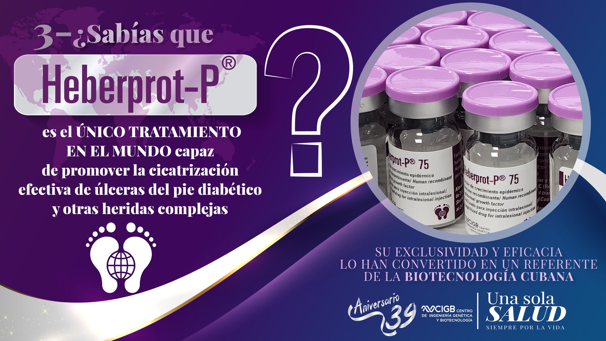 CIGB - #CIGB39Aniversario | Sabías que el #Heberprot-P, desarrollado ...