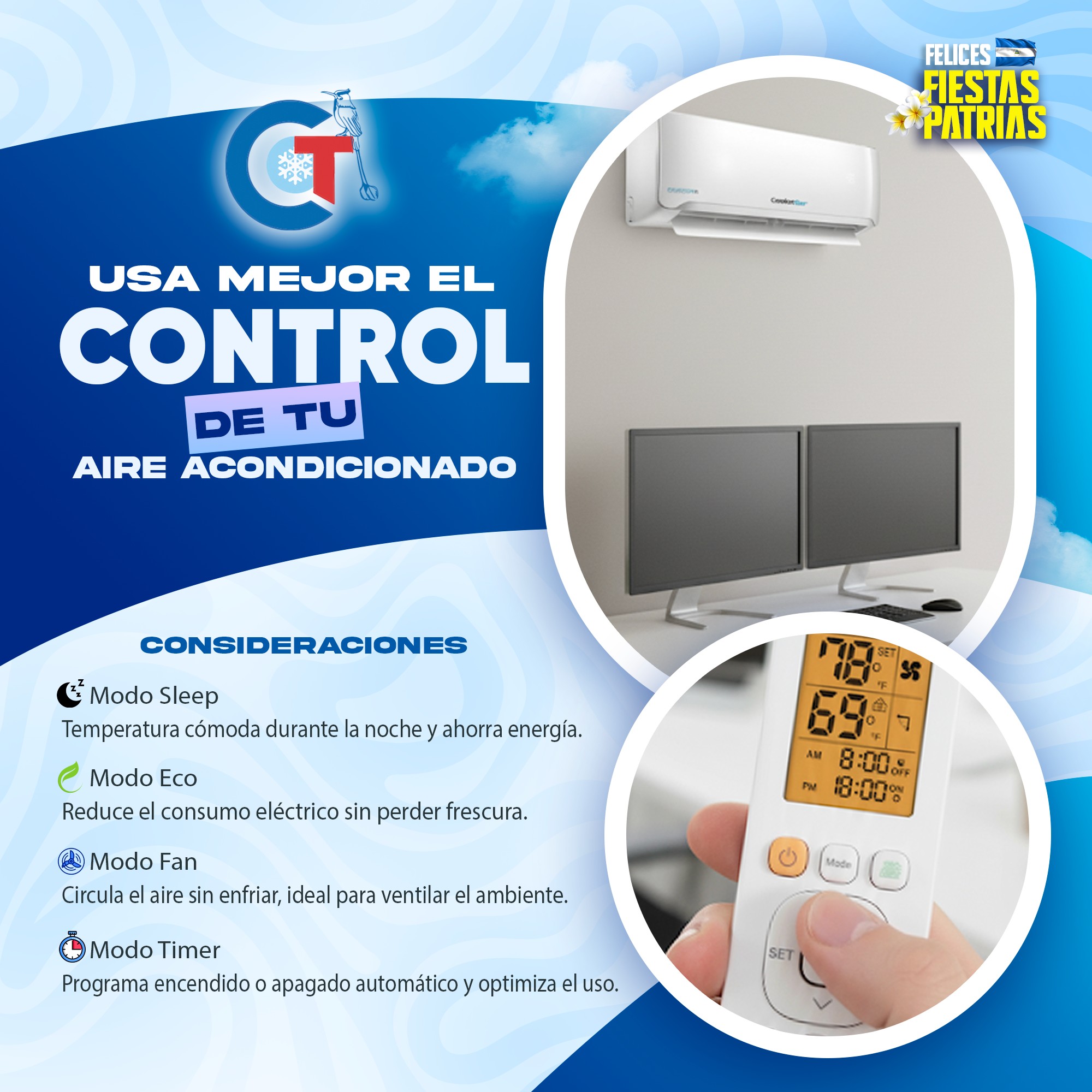 ️ ¿Sabías que el buen uso del control de tu aire puede ayudarte a ...