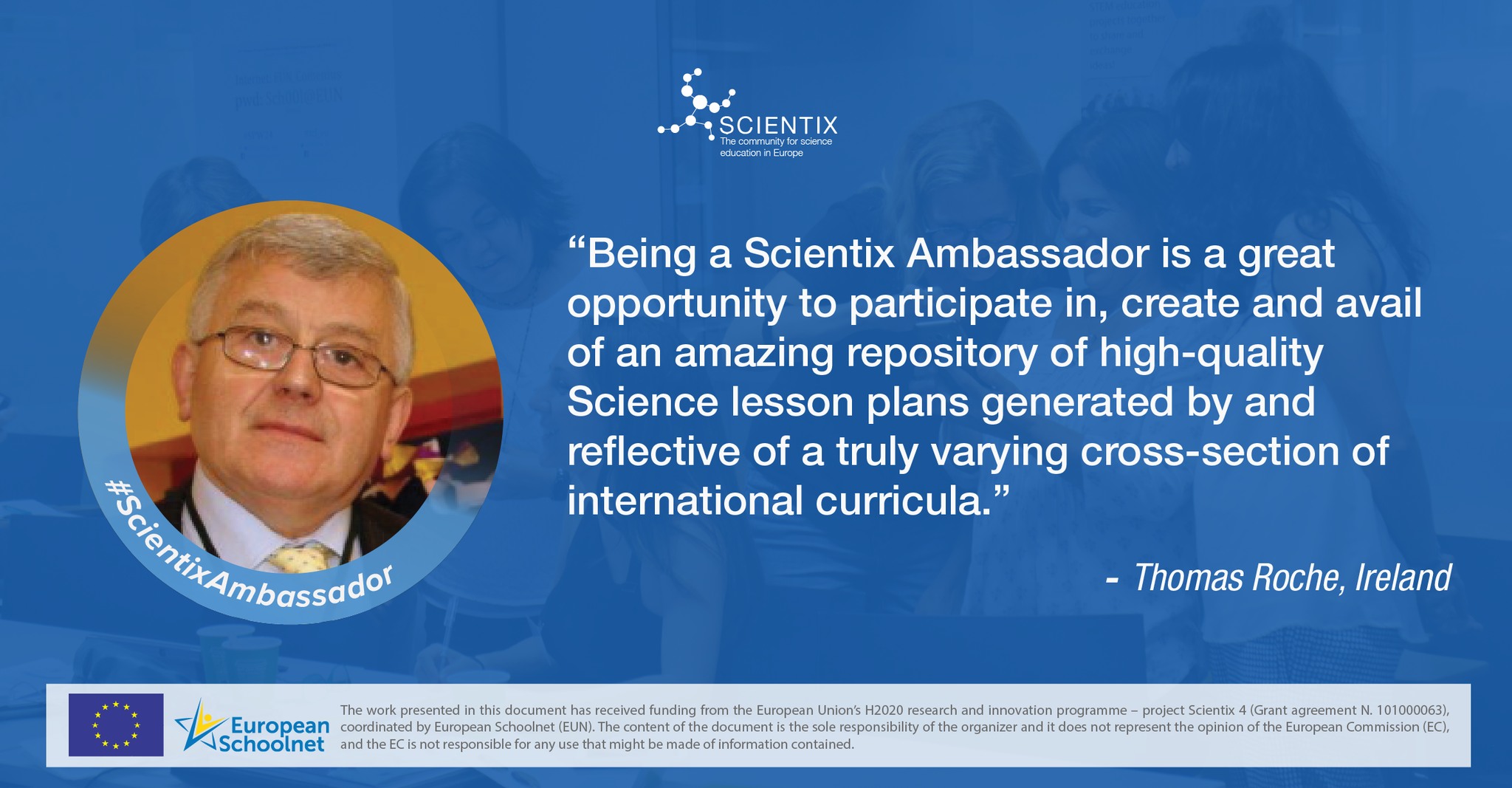 Scientix EU - 👨‍🏫 For Thomas Roche, from 🇮🇪, being a...