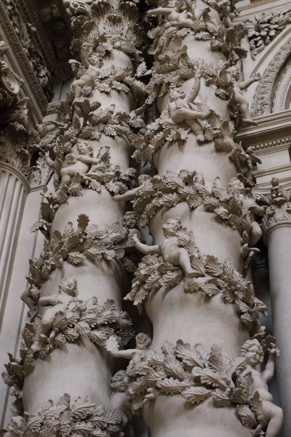 Ancient - Baroque Splendor - Column detail, St. Michael's Church ...