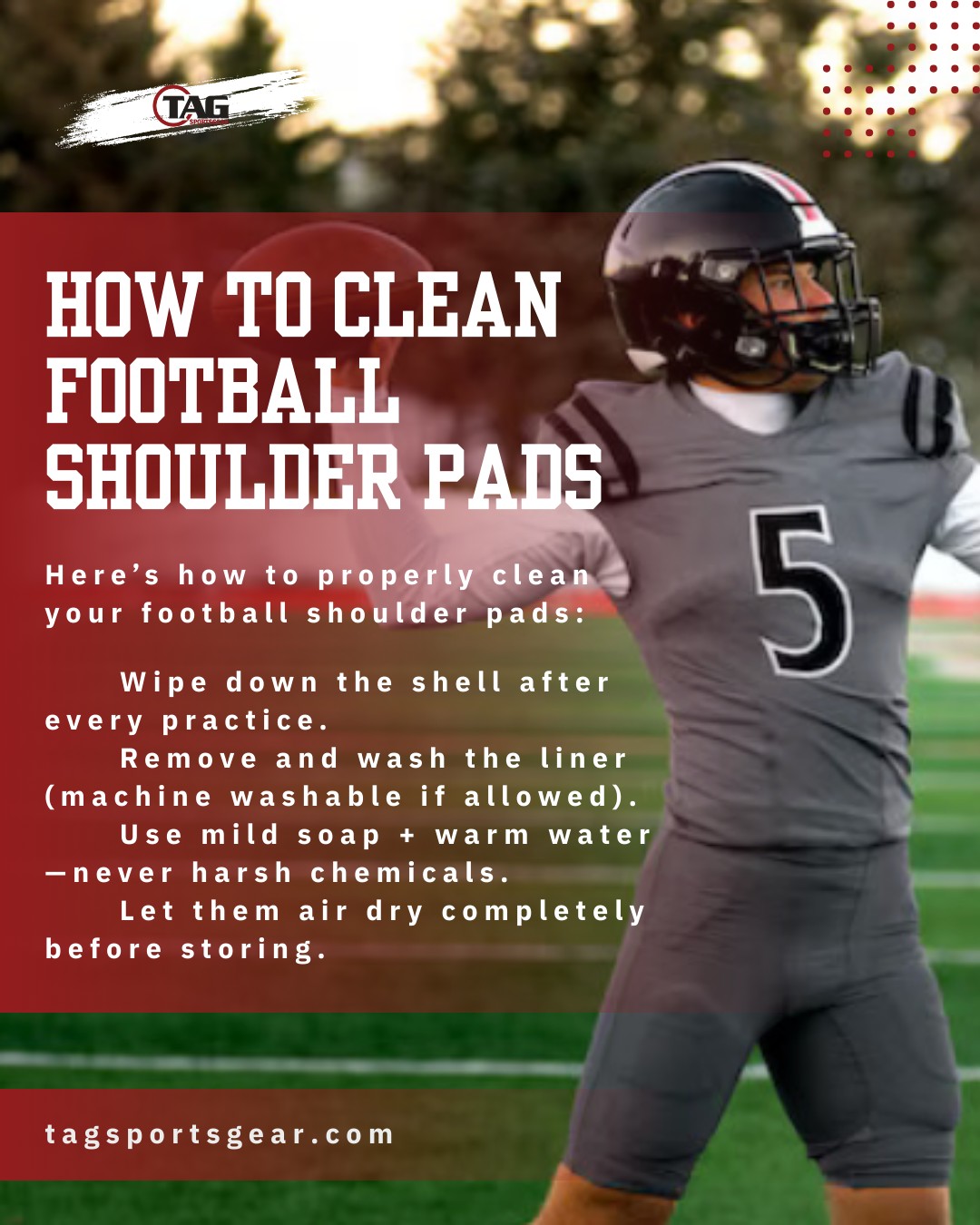 TAG - Keep Your Pads Game-Ready 🧼 Clean gear = better performance ...