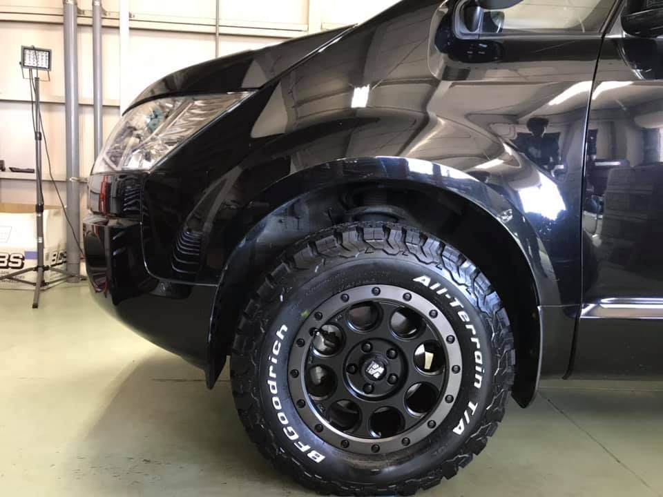 K様デリカD5 ホイール エクストリームJ XJ03 F/R 16インチ7J カラー