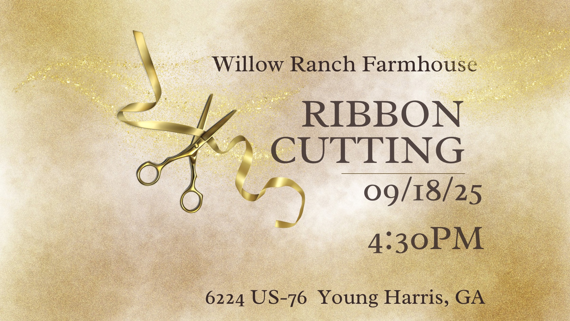 Willow Ranch Farmhouse Ribbon Cutting Event