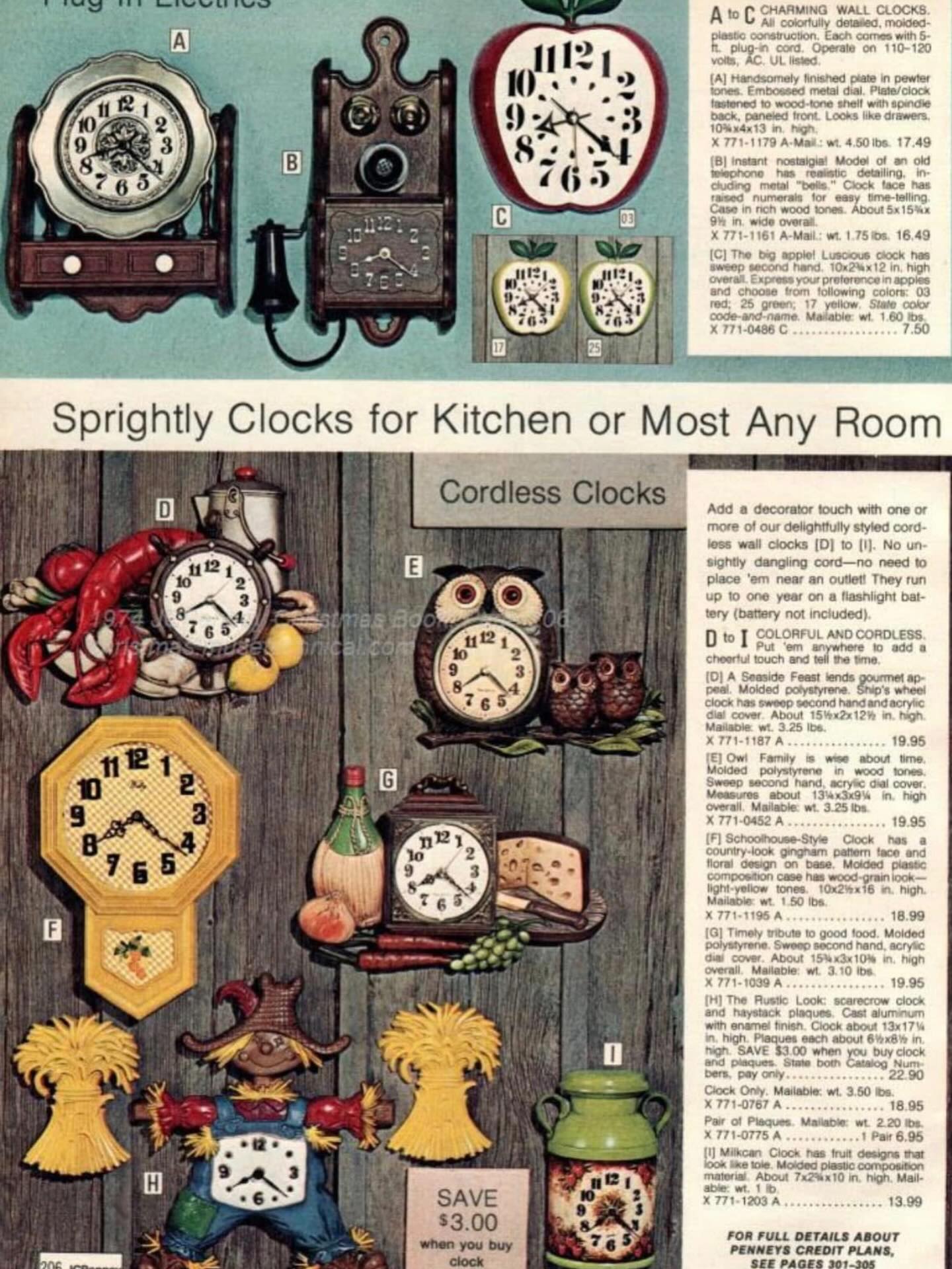 1974 Sears Catalog. I'm going for the owl…how about you?