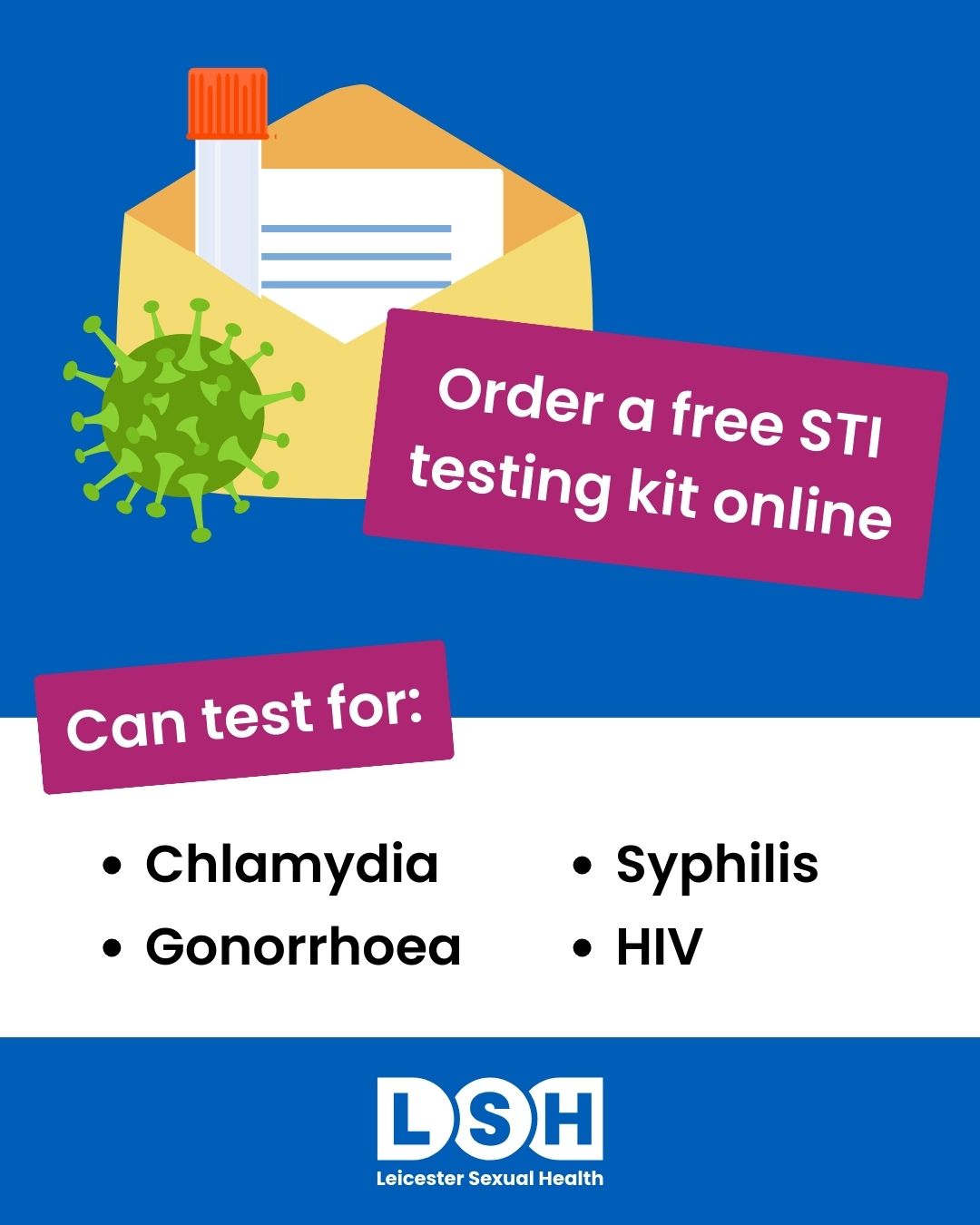 ⭐ Get tested for Sexual Health... - Leicester Sexual Health | Facebook